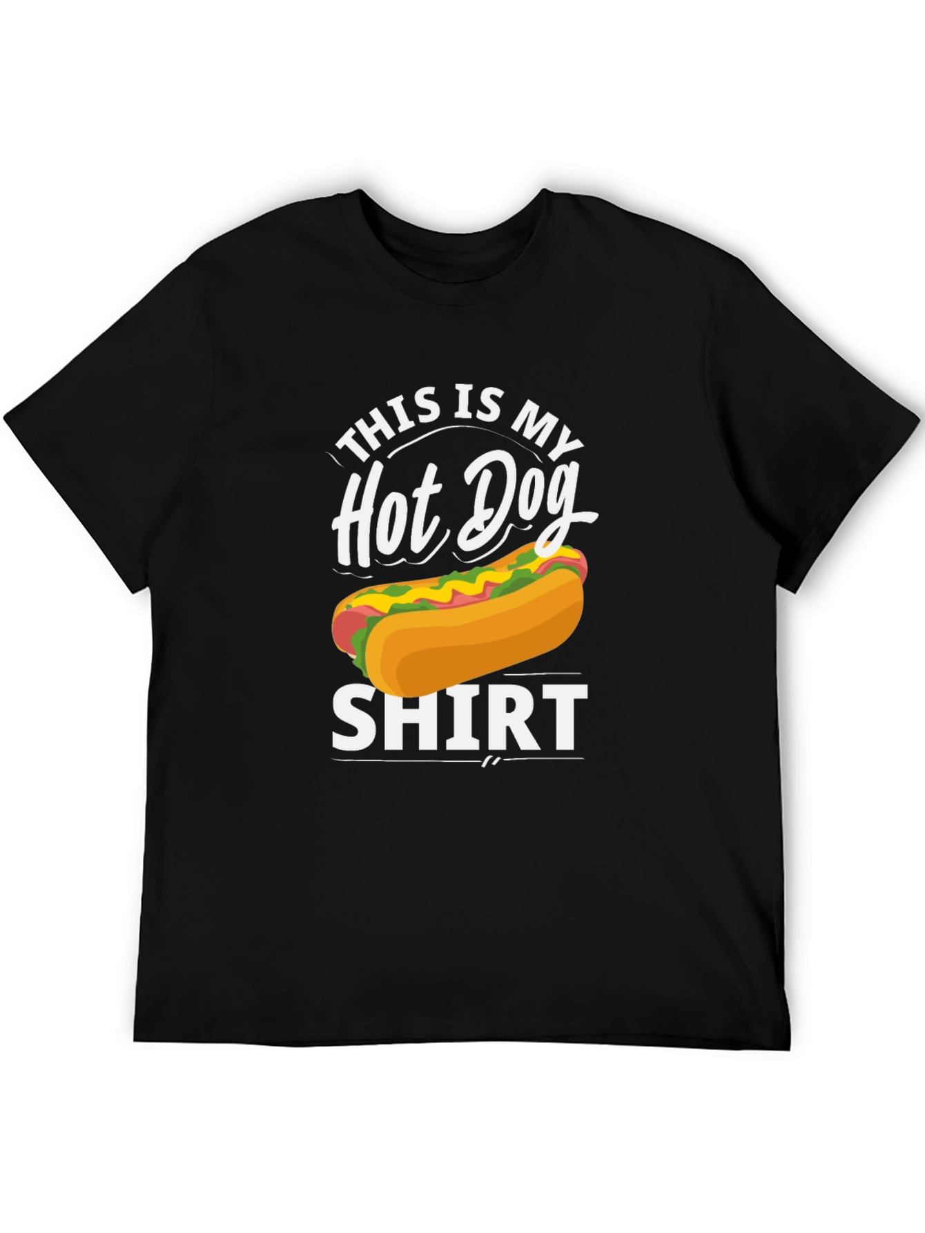Hot Dog Graphic T-Shirt - Unisex Crew Neck