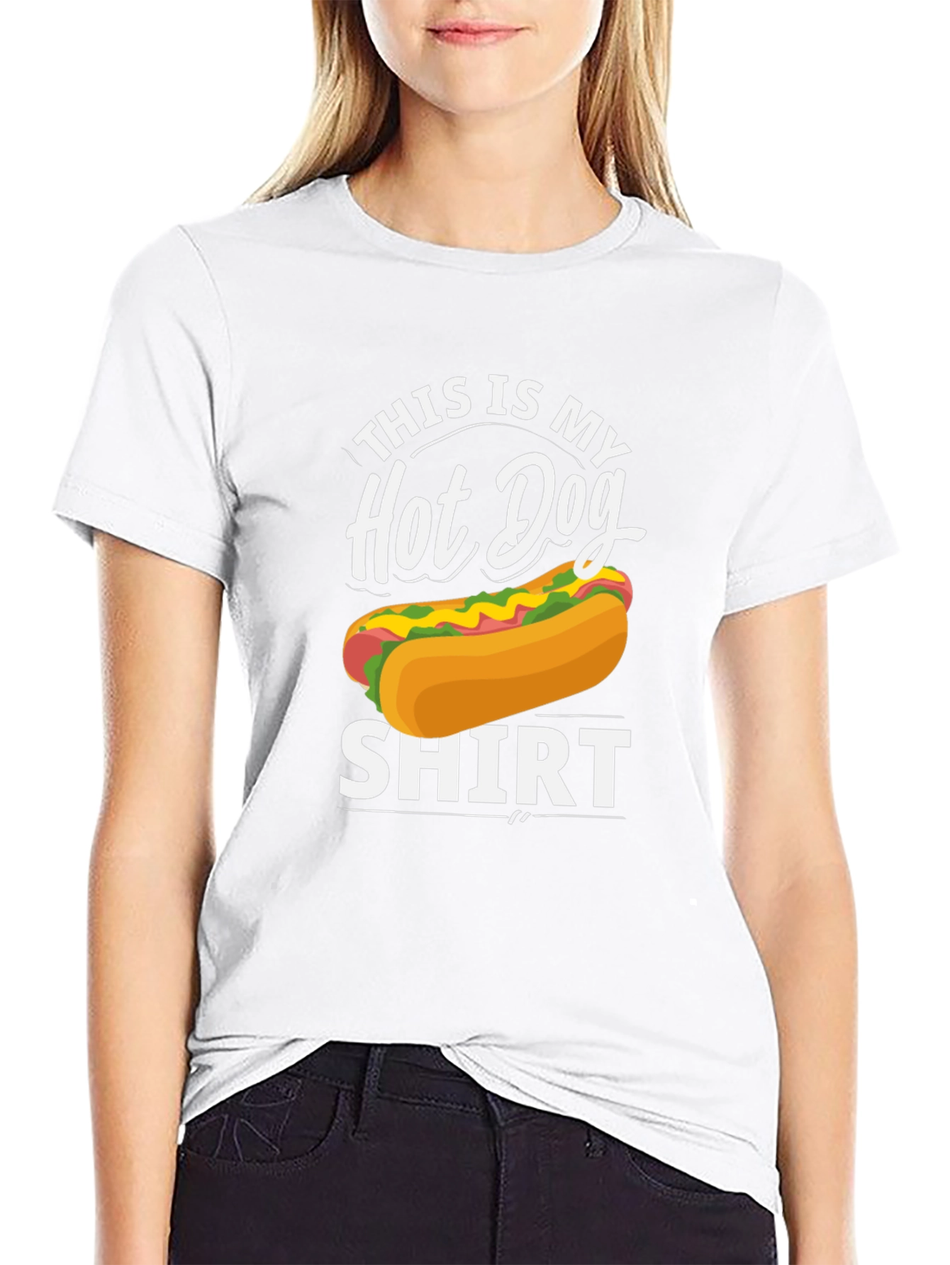 Hot Dog Graphic T-Shirt - Unisex Crew Neck