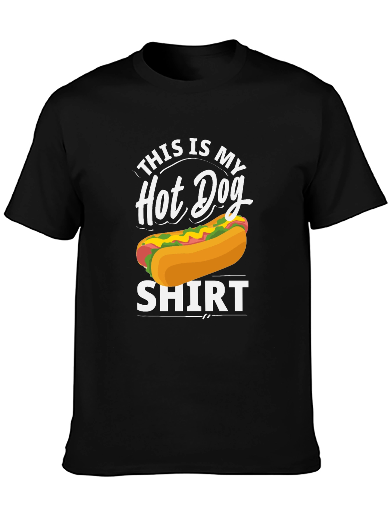 Hot Dog Graphic T-Shirt - Unisex Crew Neck