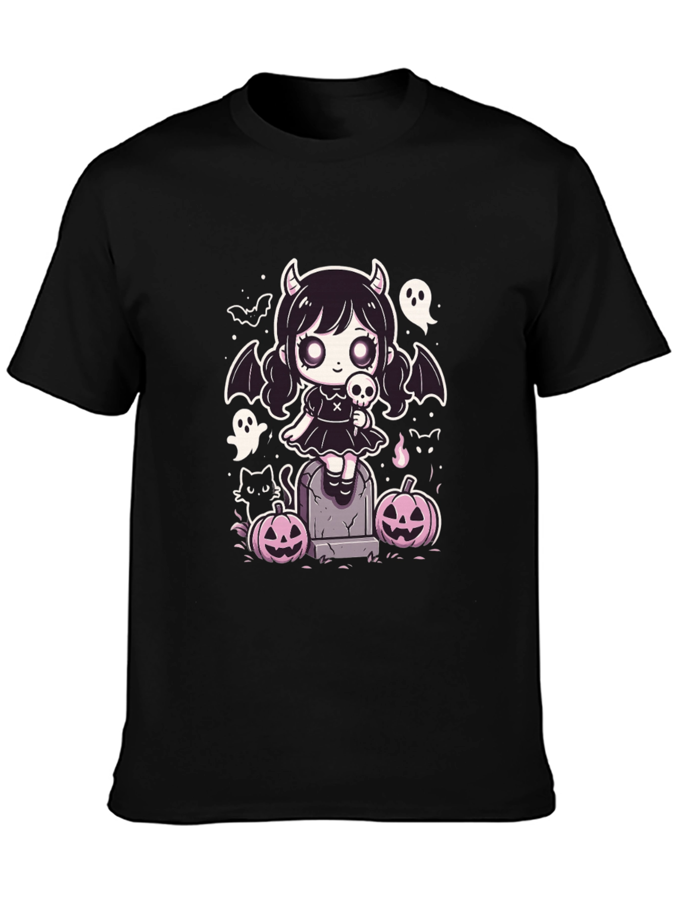Cute Goth Girl Halloween T-Shirt