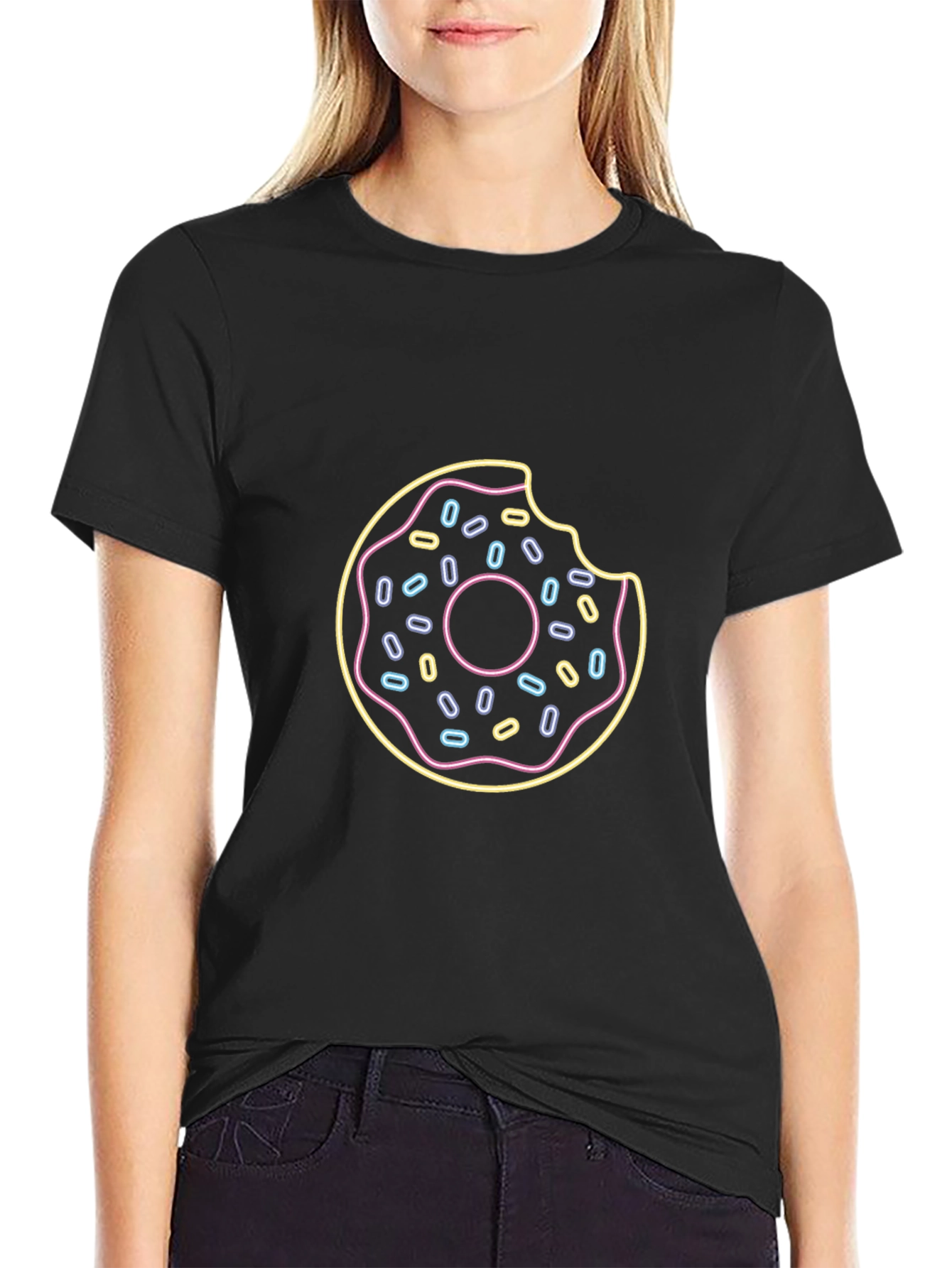 Neon Donut Graphic Tee