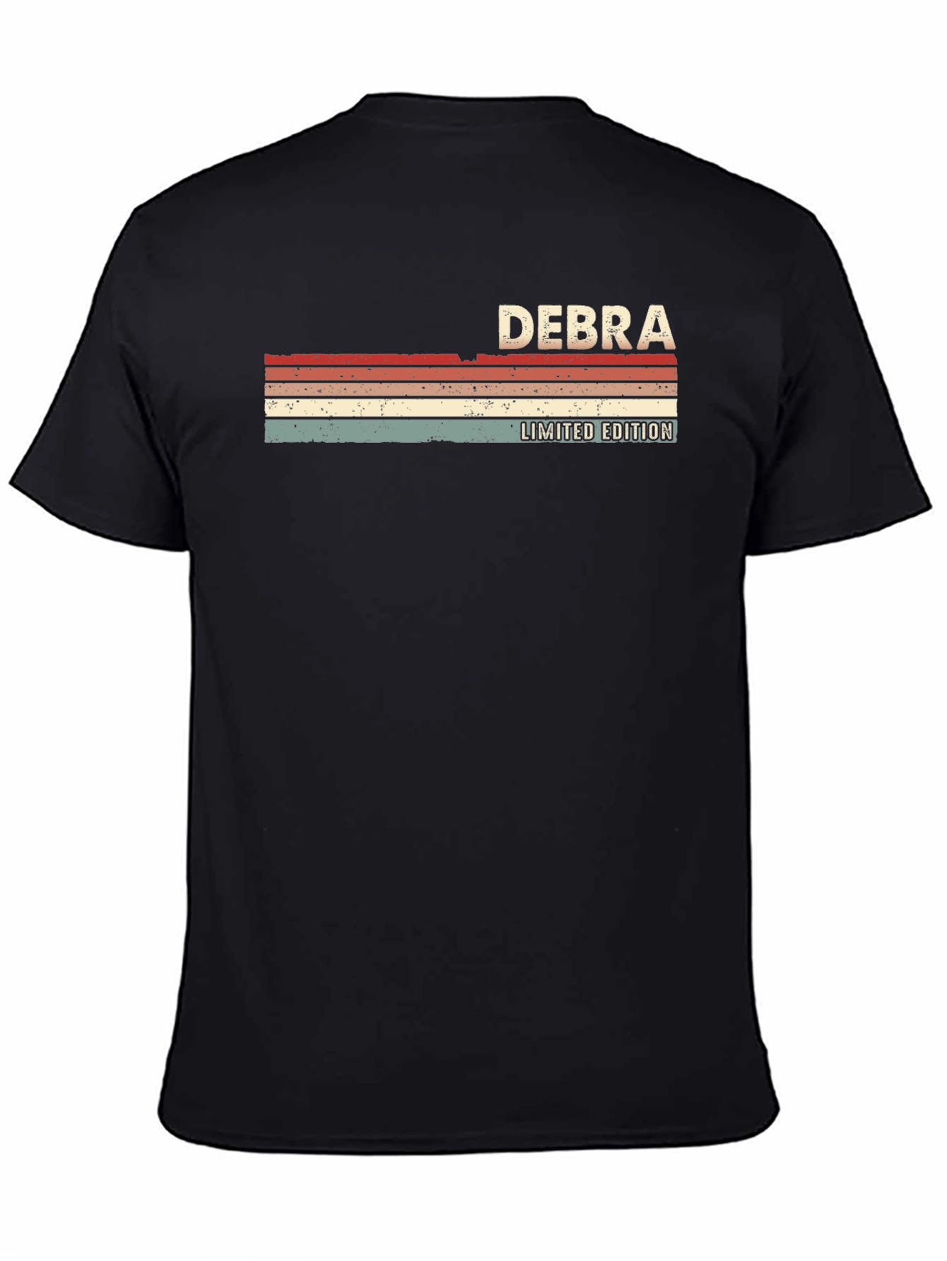 Debra Limited Edition Retro Style Black T-Shirt