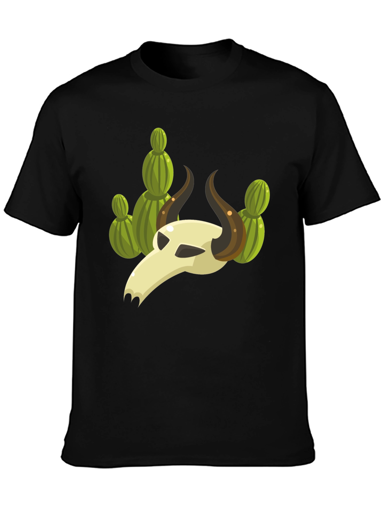 Cactus Skull Graphic Tee - Unique Desert Style Shirt