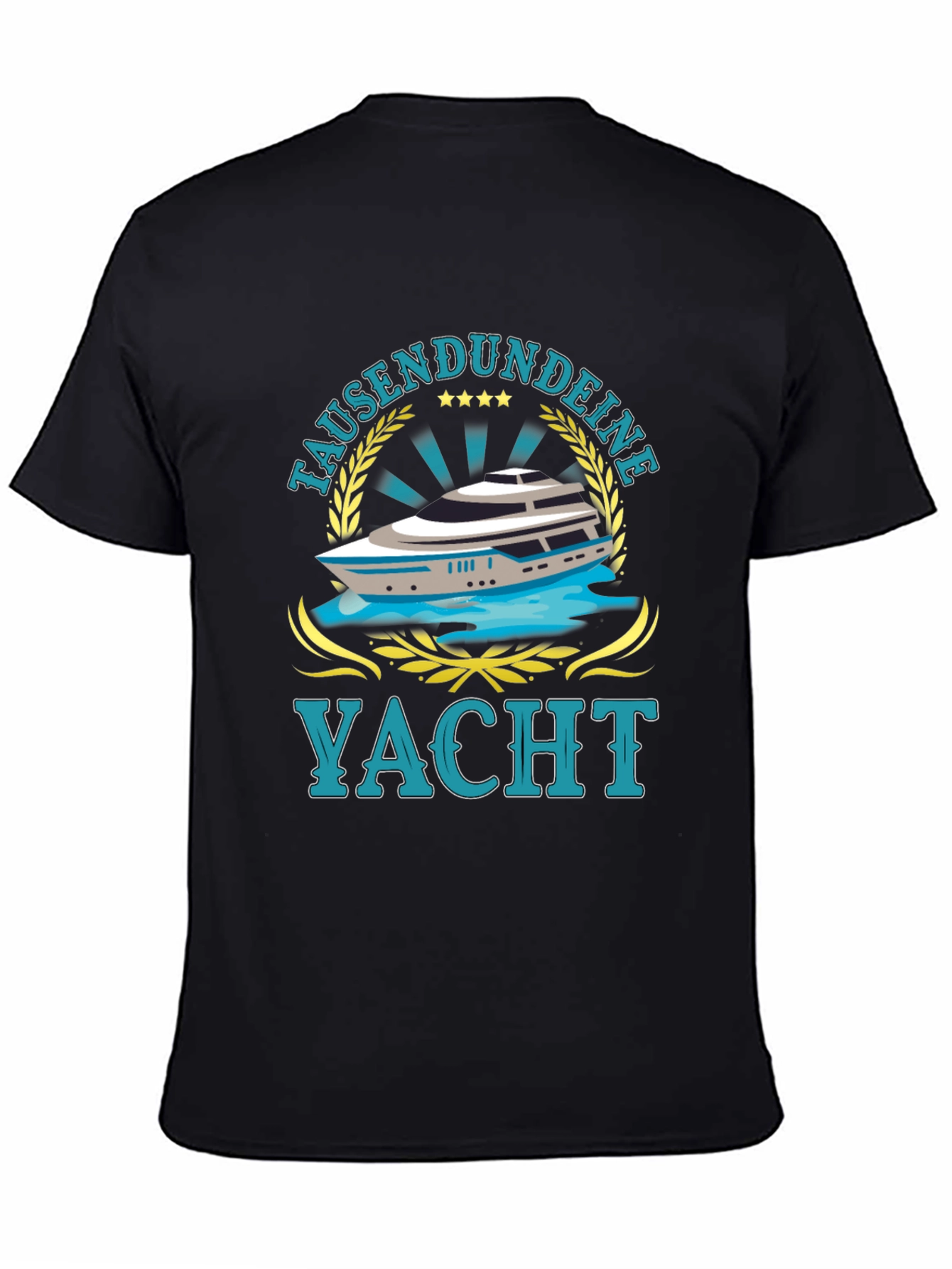Tausendundeine Yacht Black T-Shirt - Nautical Style
