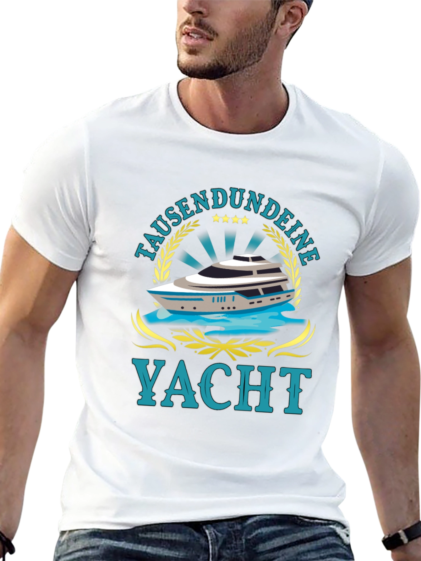 Tausendundeine Yacht Black T-Shirt - Nautical Style