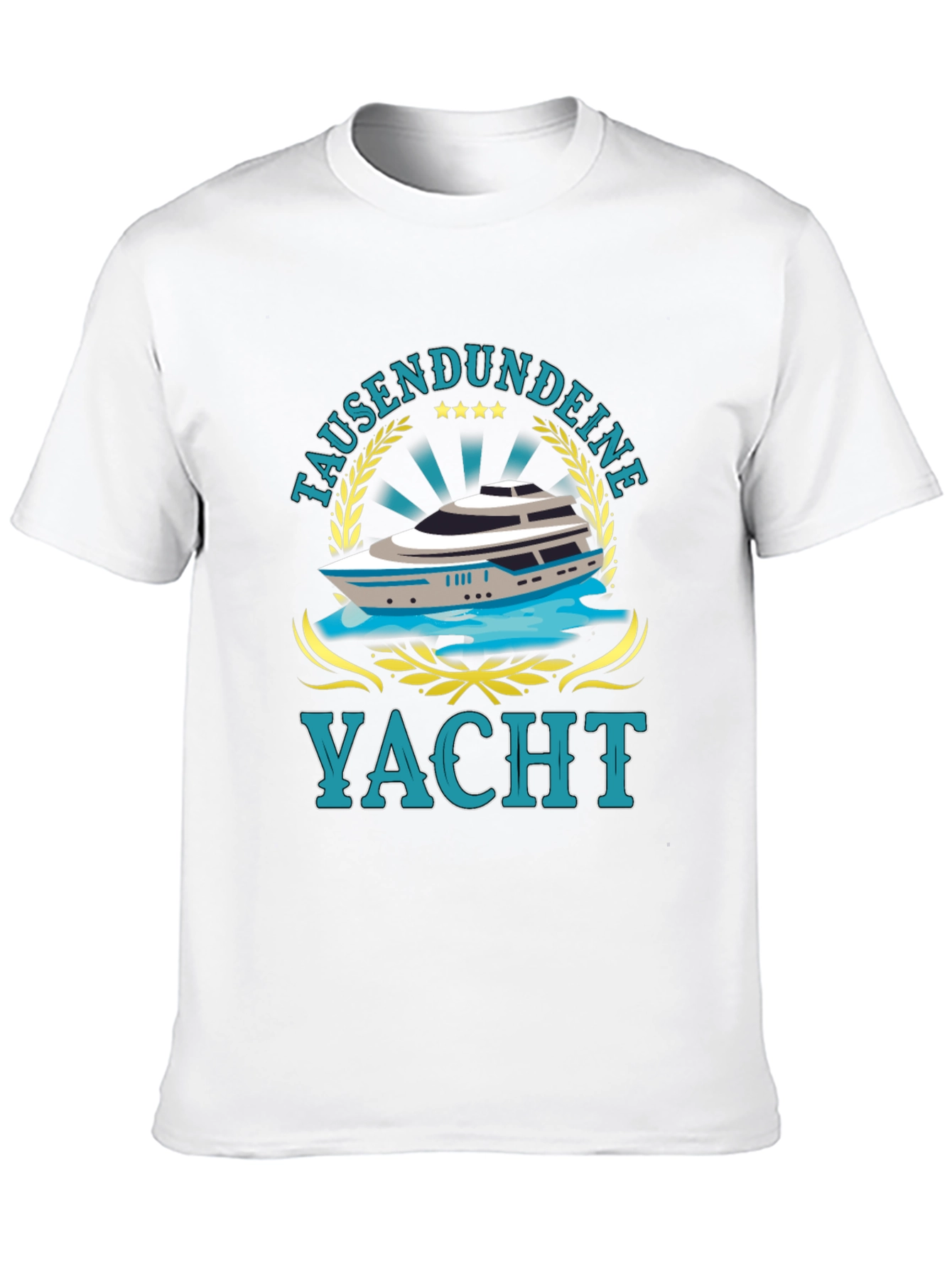 Tausendundeine Yacht Black T-Shirt - Nautical Style