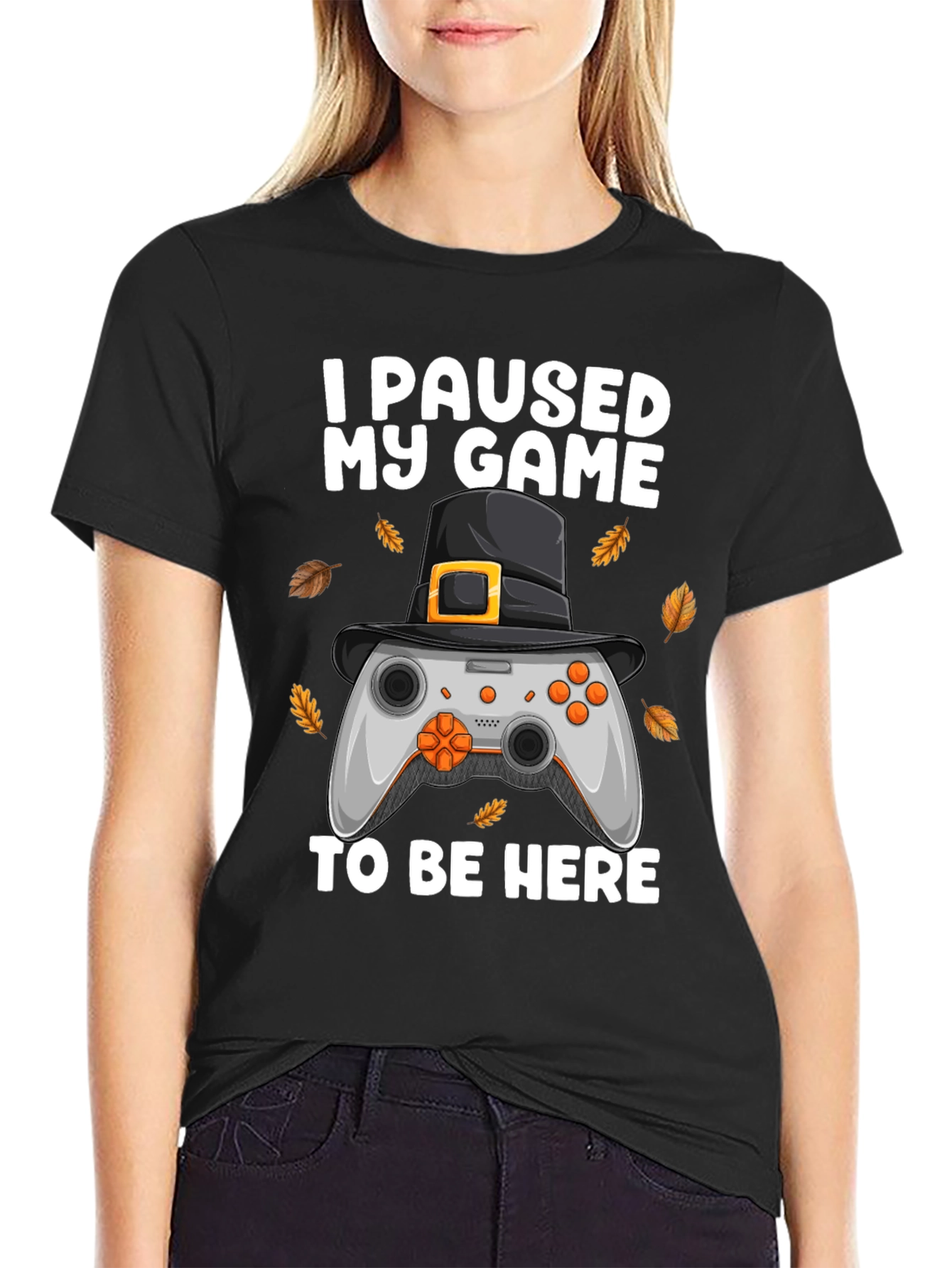 Funny Gamer Thanksgiving T-Shirt - I Paused My Game