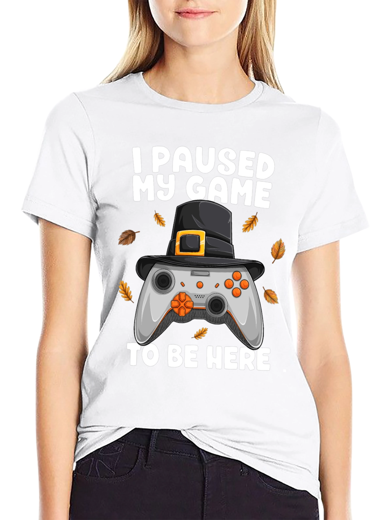 Funny Gamer Thanksgiving T-Shirt - I Paused My Game