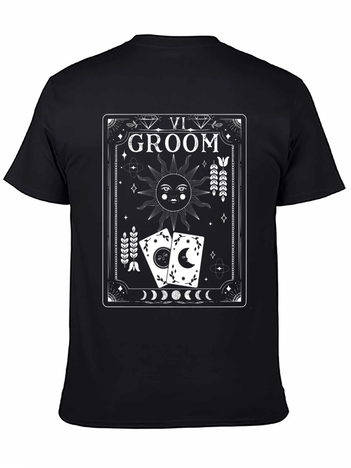 Groom Tarot Card T-Shirt Mystical Wedding Tee