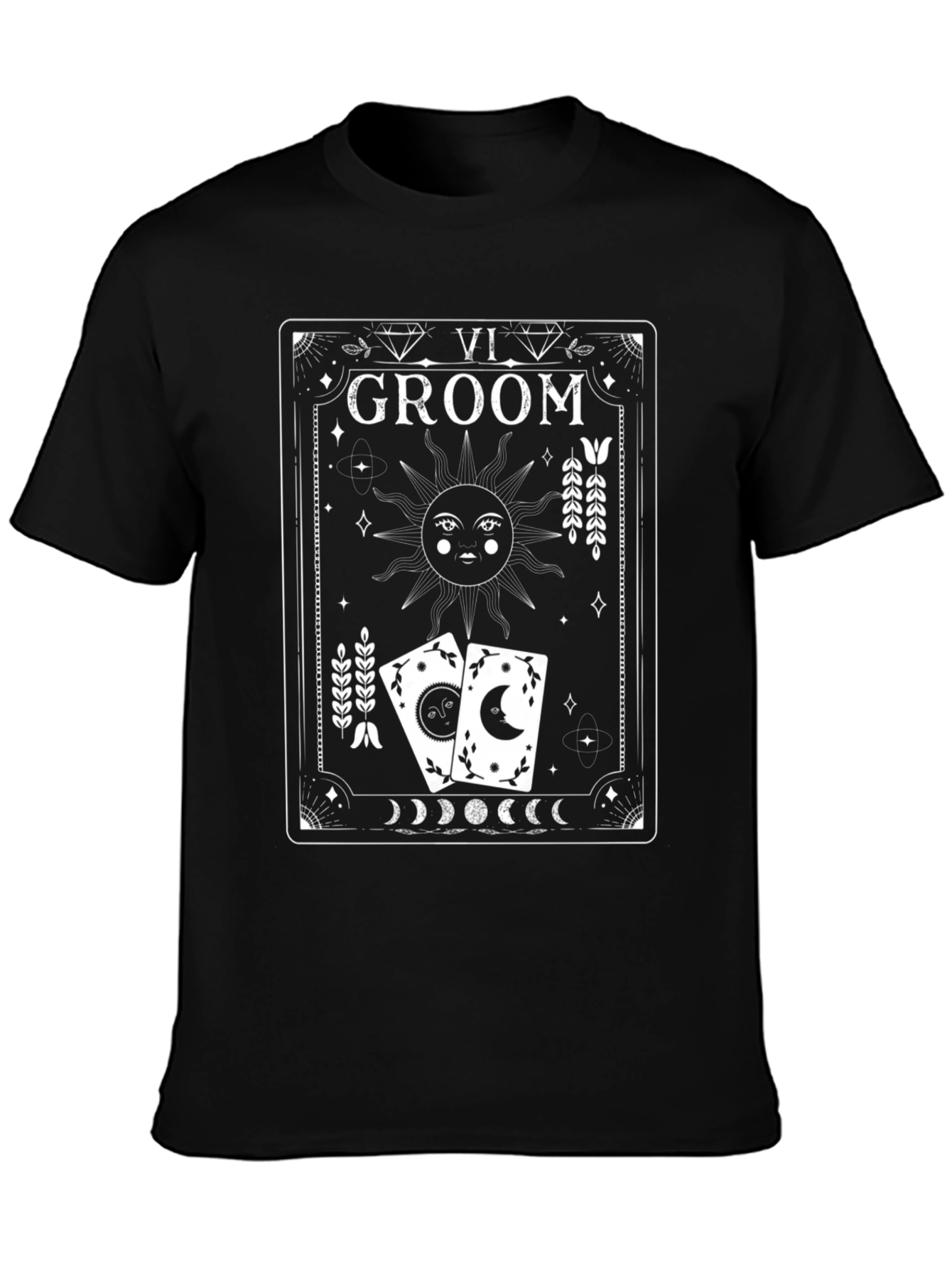 Groom Tarot Card T-Shirt Mystical Wedding Tee