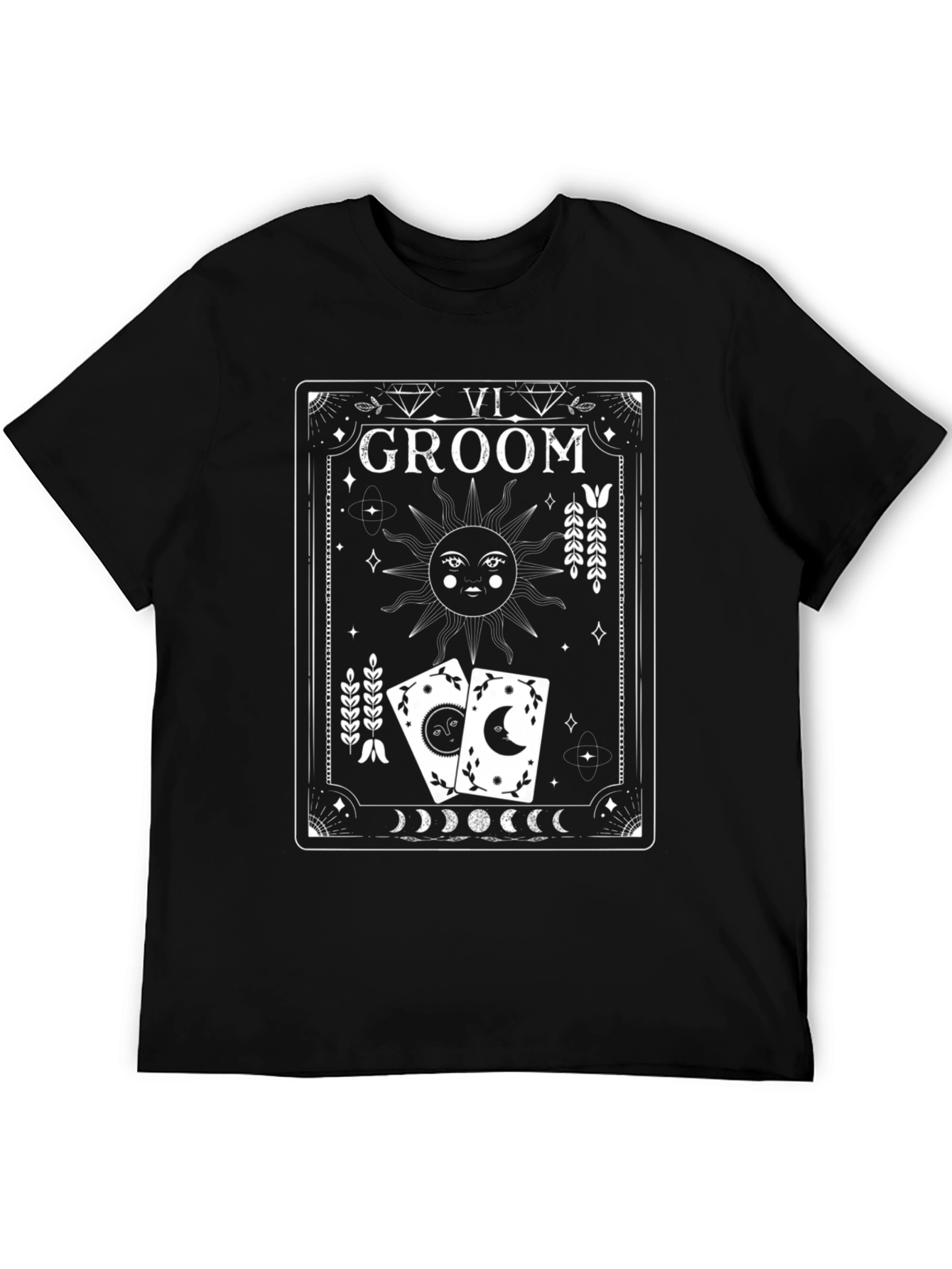 Groom Tarot Card T-Shirt Mystical Wedding Tee