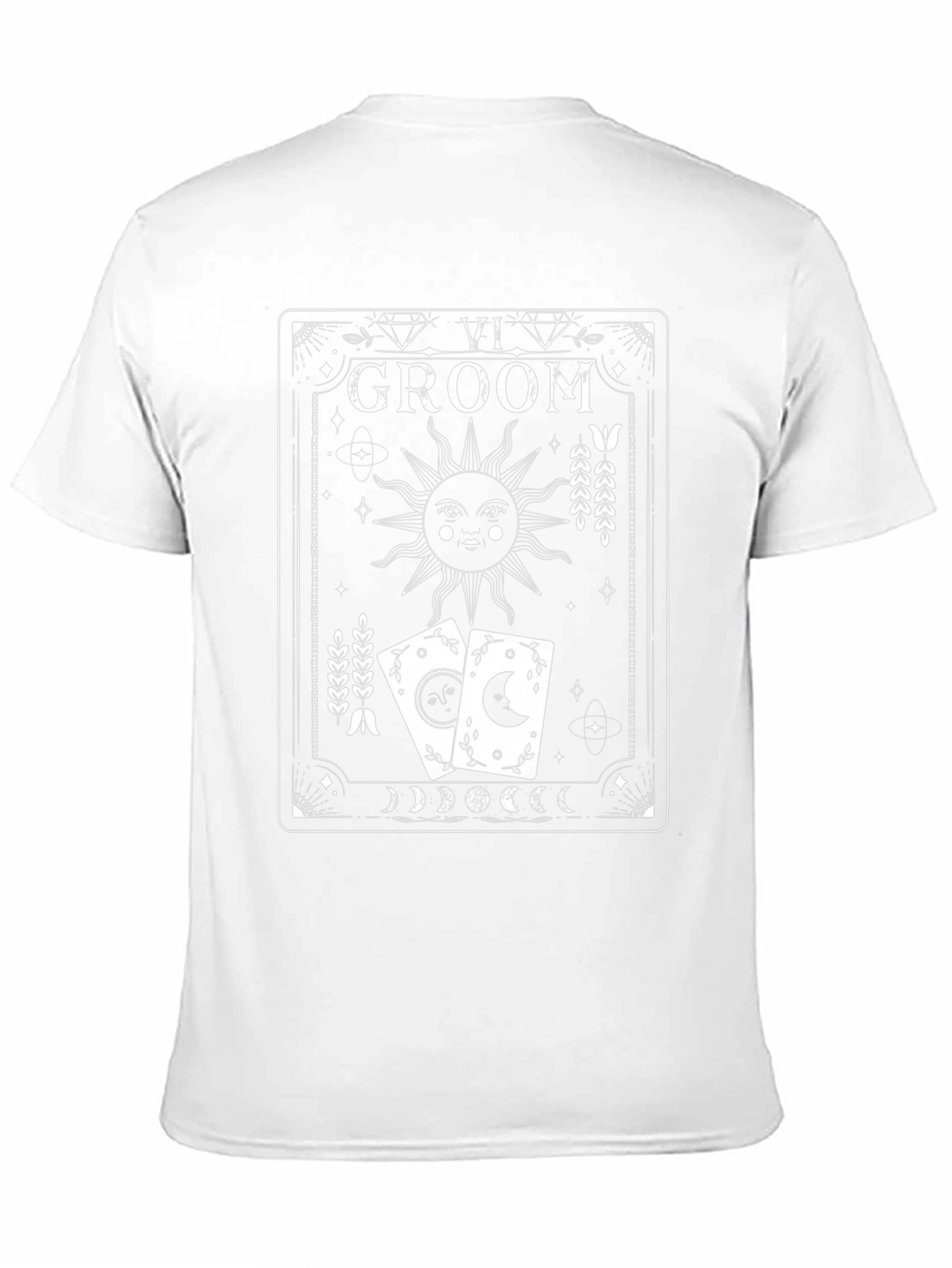 Groom Tarot Card T-Shirt Mystical Wedding Tee