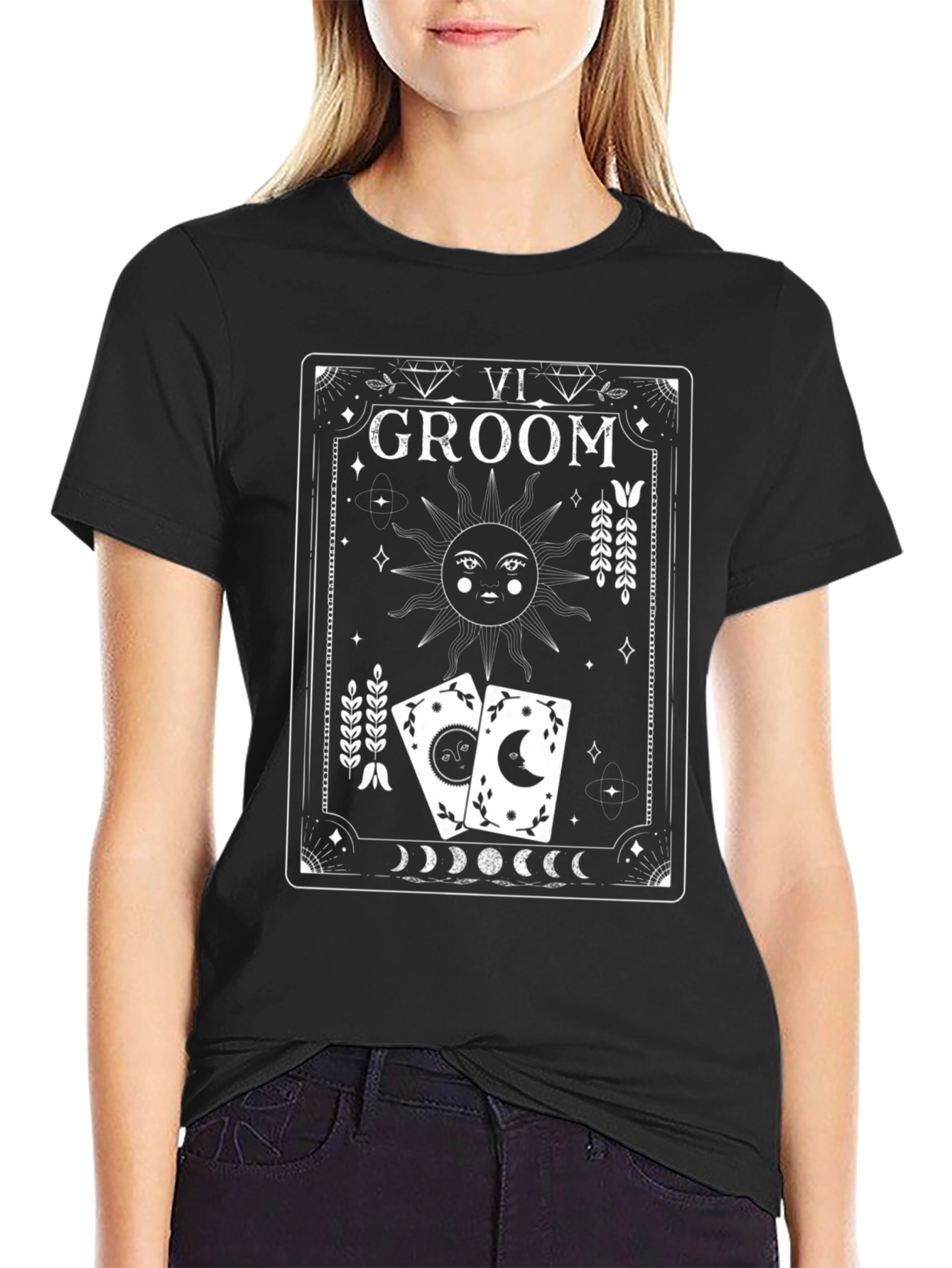 Groom Tarot Card T-Shirt Mystical Wedding Tee