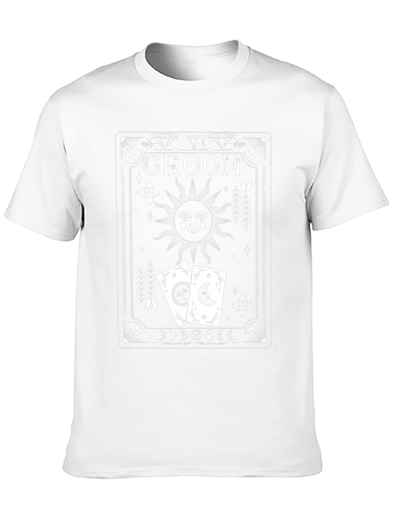 Groom Tarot Card T-Shirt Mystical Wedding Tee