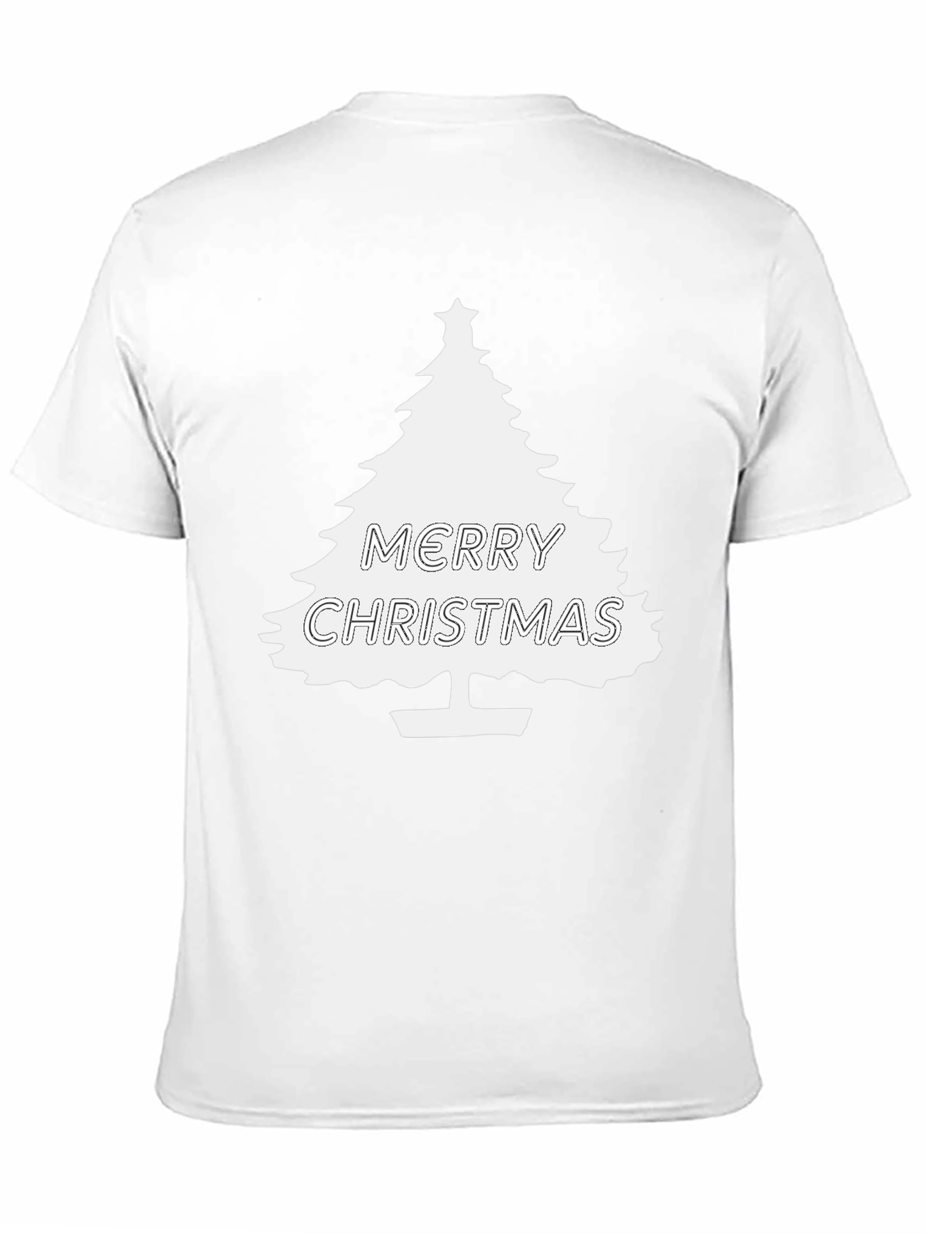 Merry Christmas Tree Graphic T-Shirt