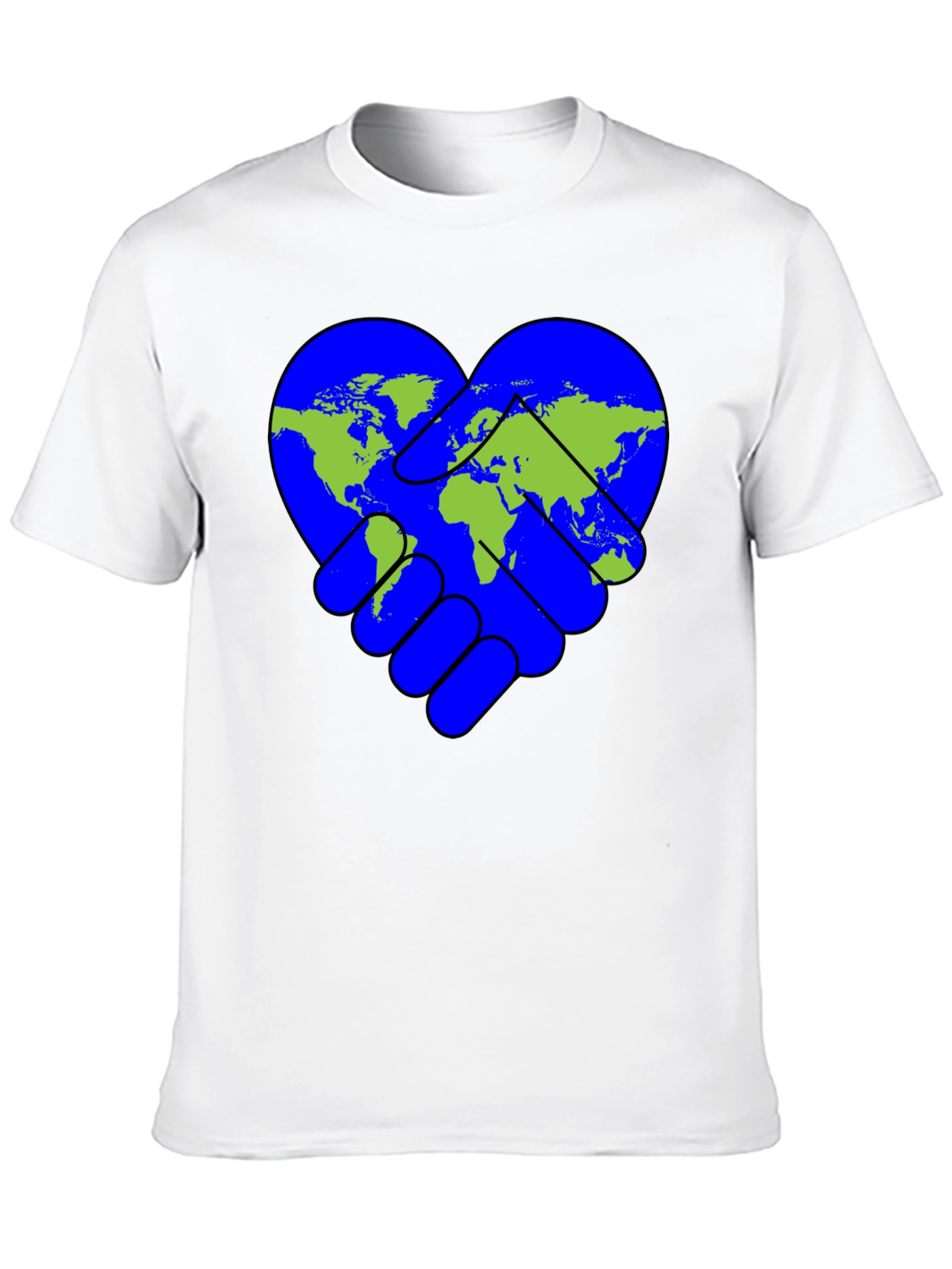 World Peace Handshake Heart T-Shirt