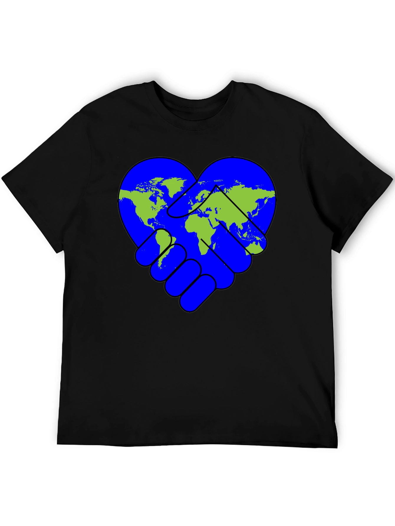 World Peace Handshake Heart T-Shirt
