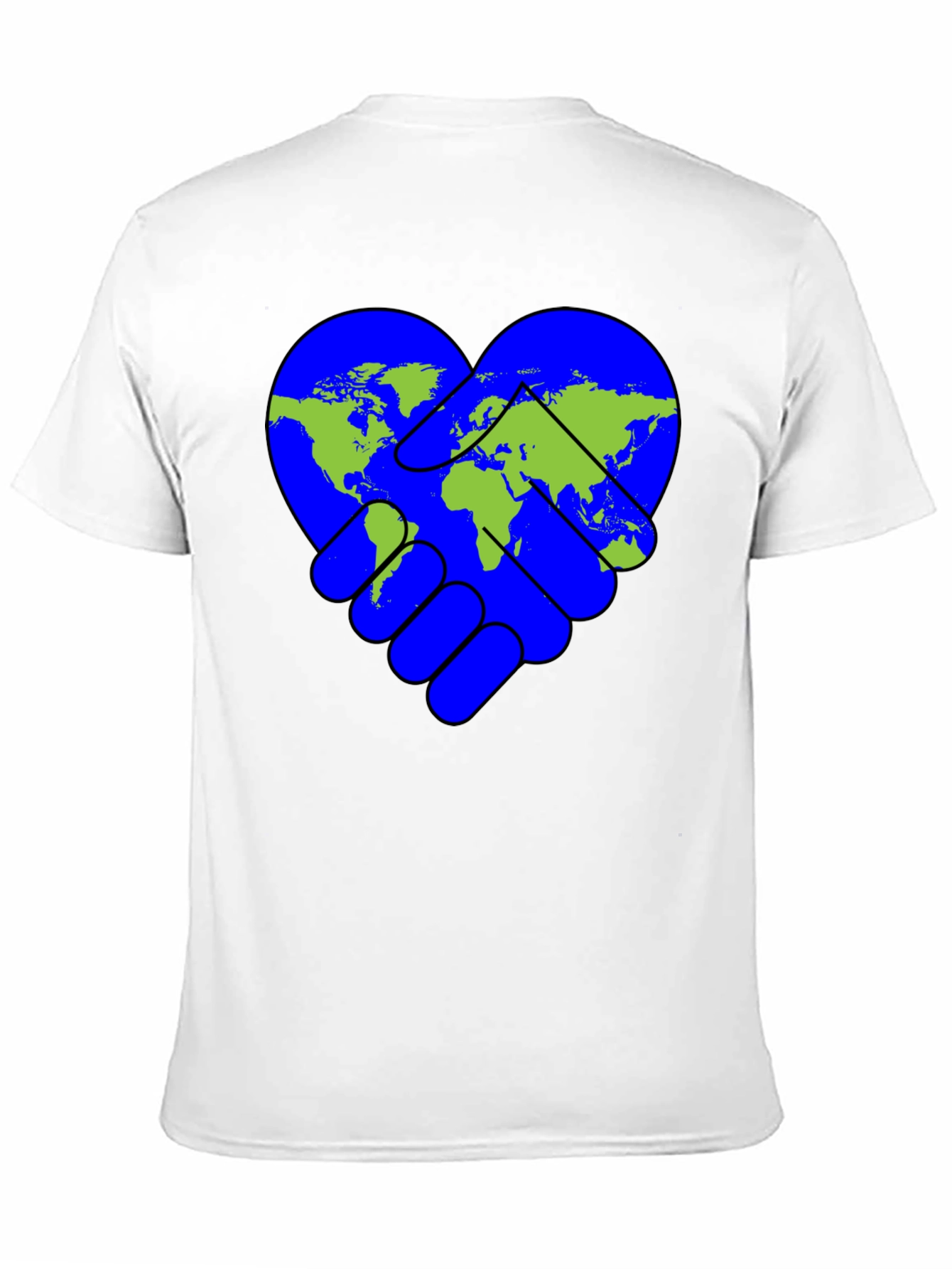 World Peace Handshake Heart T-Shirt