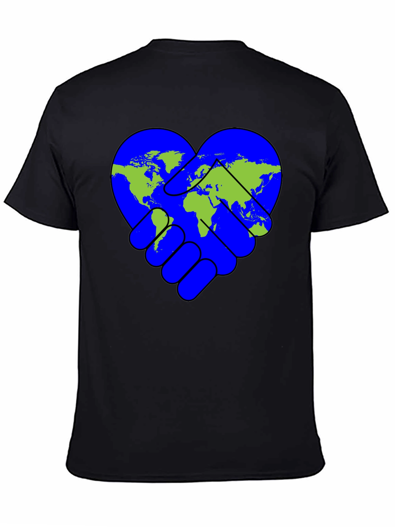 World Peace Handshake Heart T-Shirt