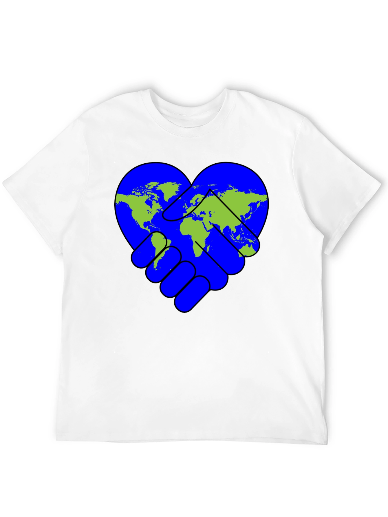 World Peace Handshake Heart T-Shirt