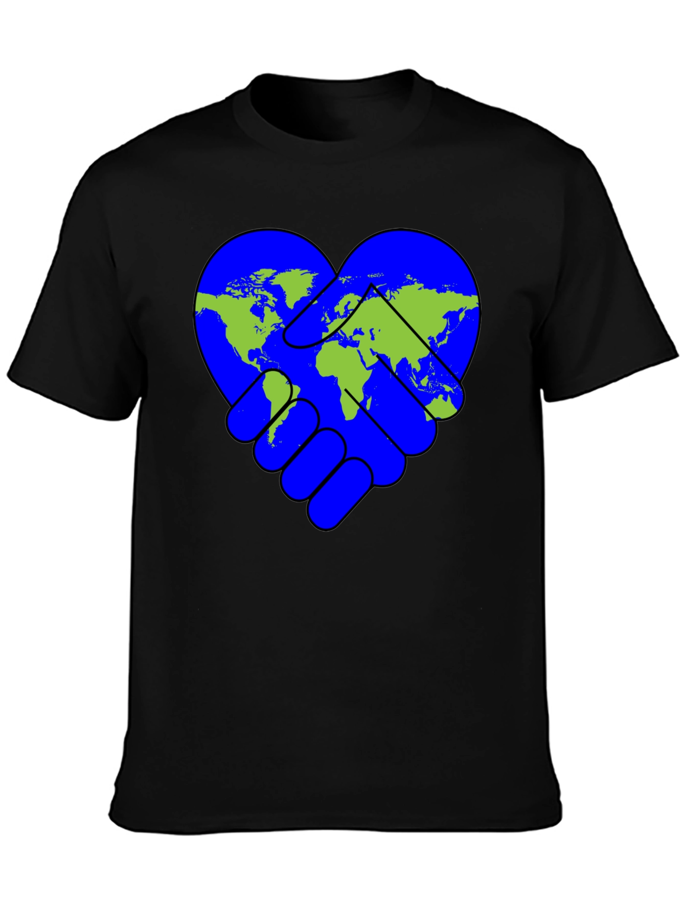 World Peace Handshake Heart T-Shirt