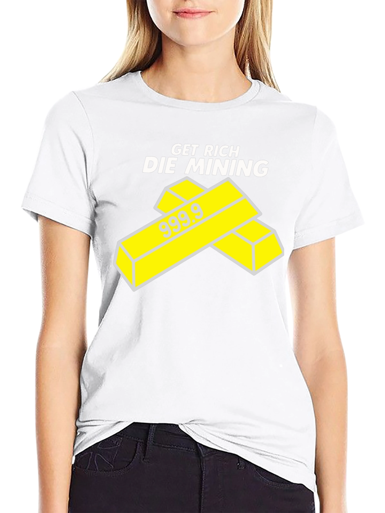 Get Rich Die Mining Black T-Shirt