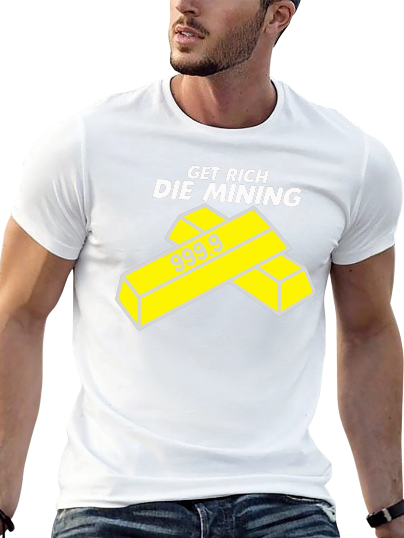 Get Rich Die Mining Black T-Shirt