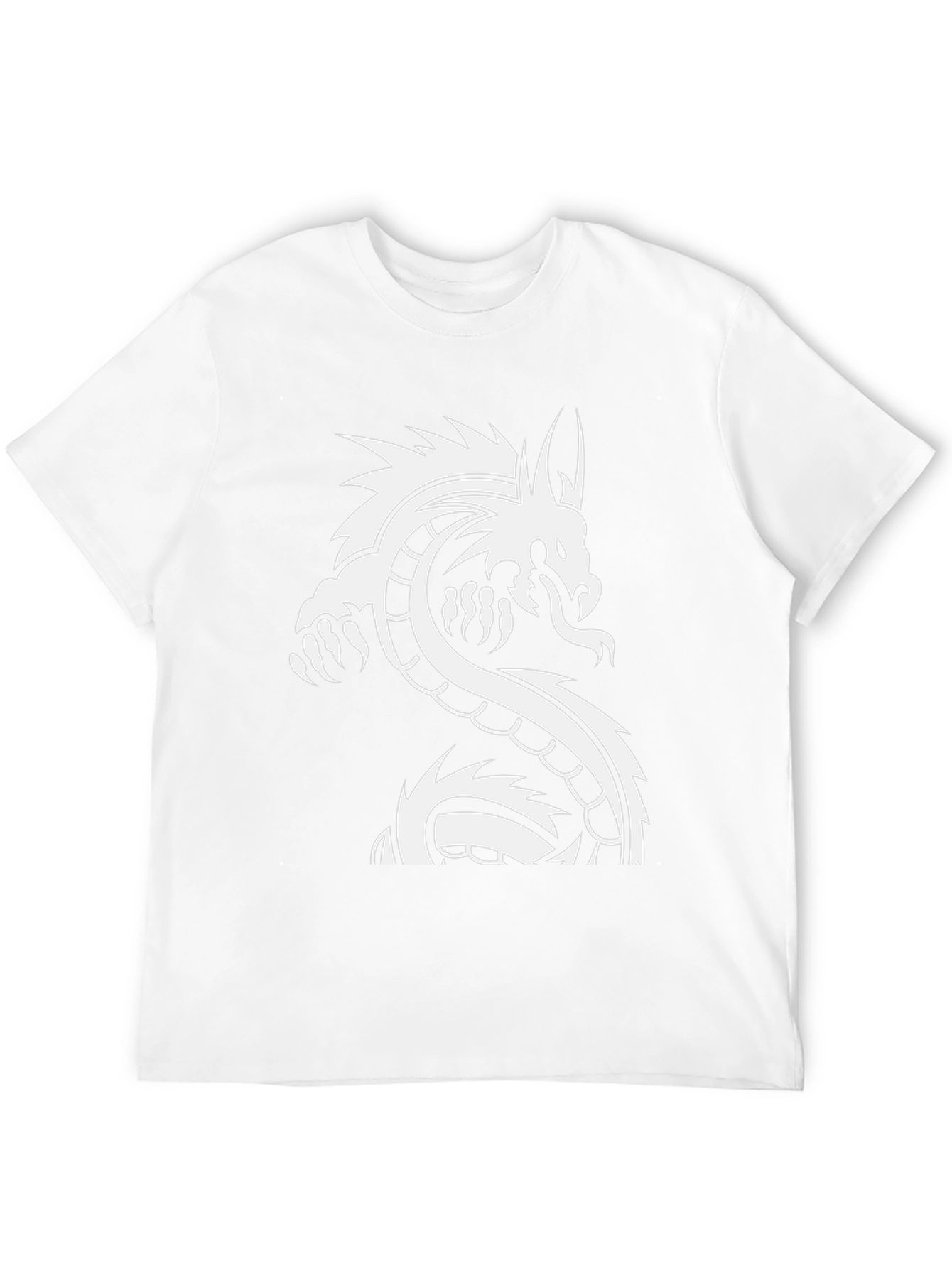 Dragon Graphic Tee - Black Cotton T-Shirt