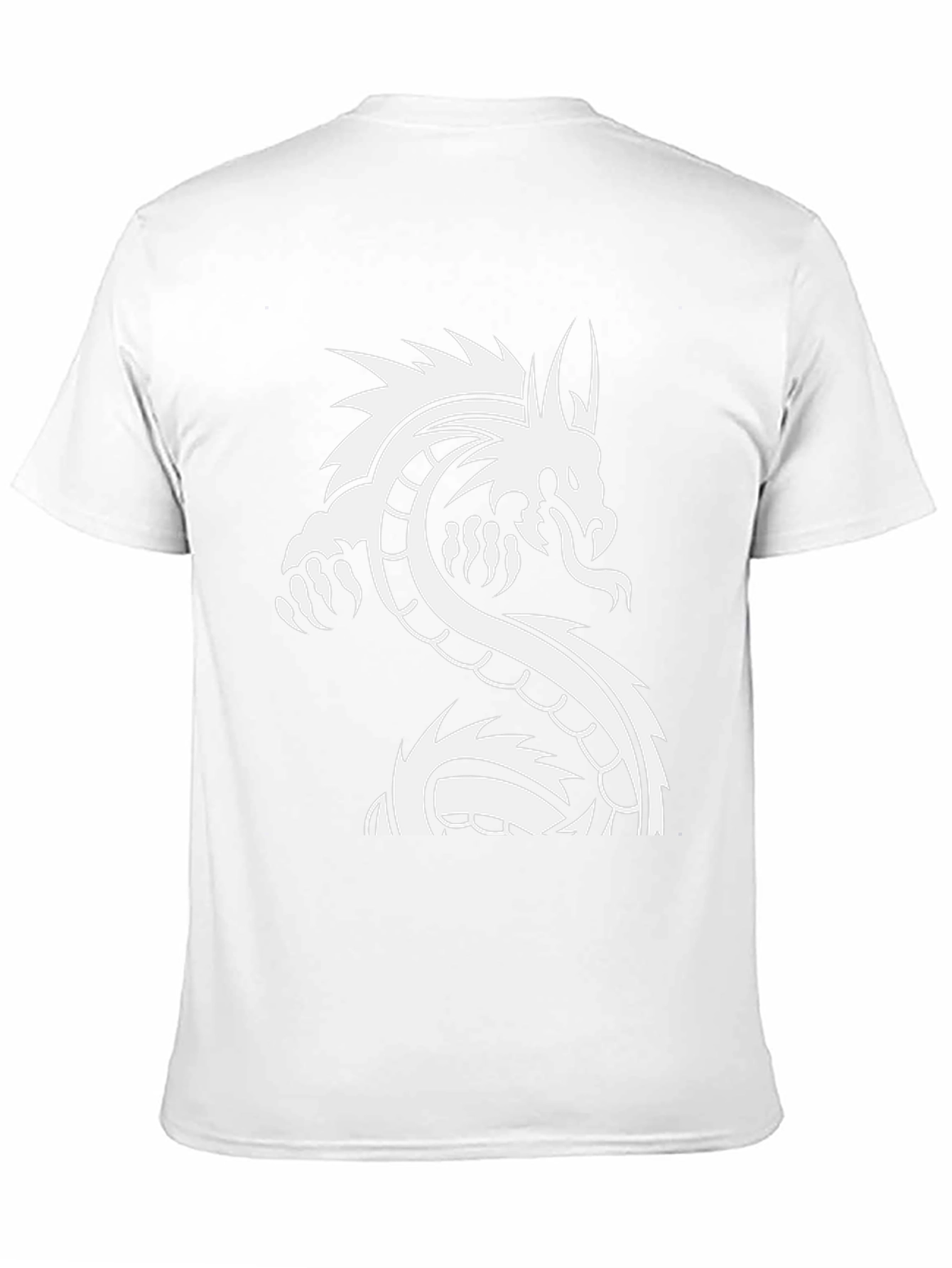 Dragon Graphic Tee - Black Cotton T-Shirt