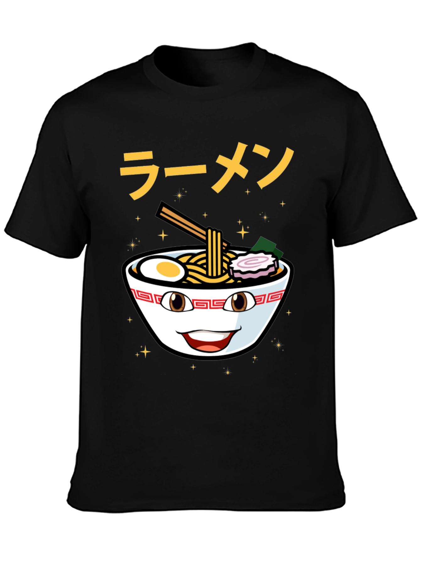Ramen Bowl Graphic Tee - Novelty Food T-Shirt