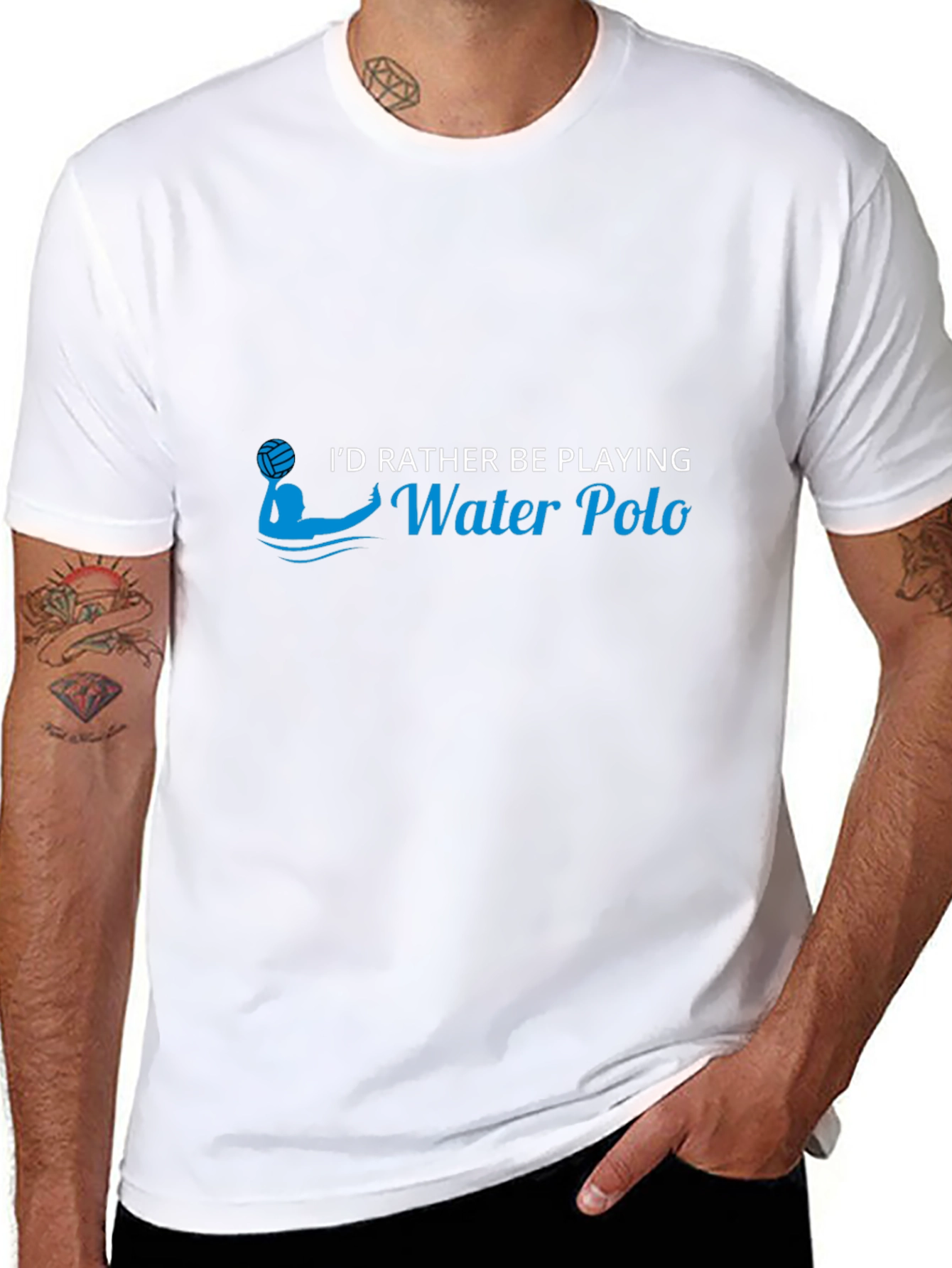 Water Polo Player Graphic T-Shirt