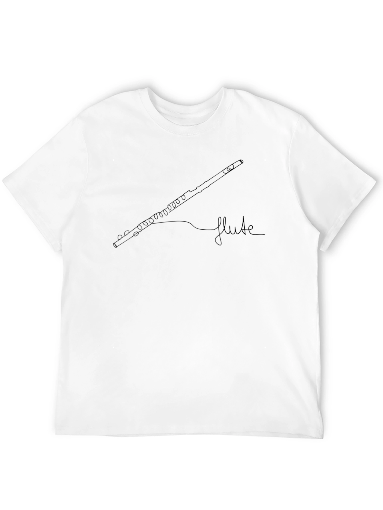 Flute Graphic T-Shirt - Musical Instrument Tee