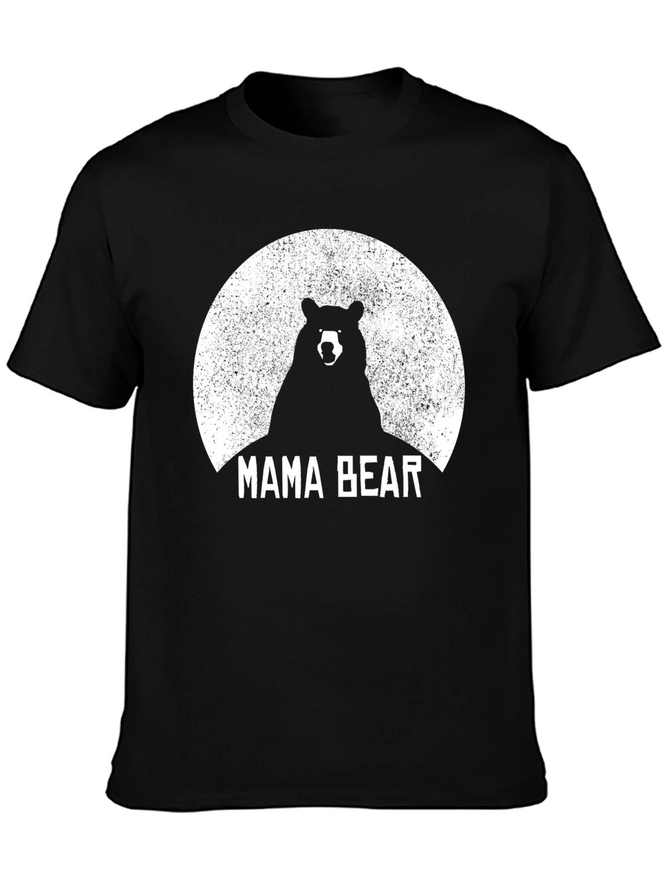 Mama Bear Graphic T-Shirt - Black