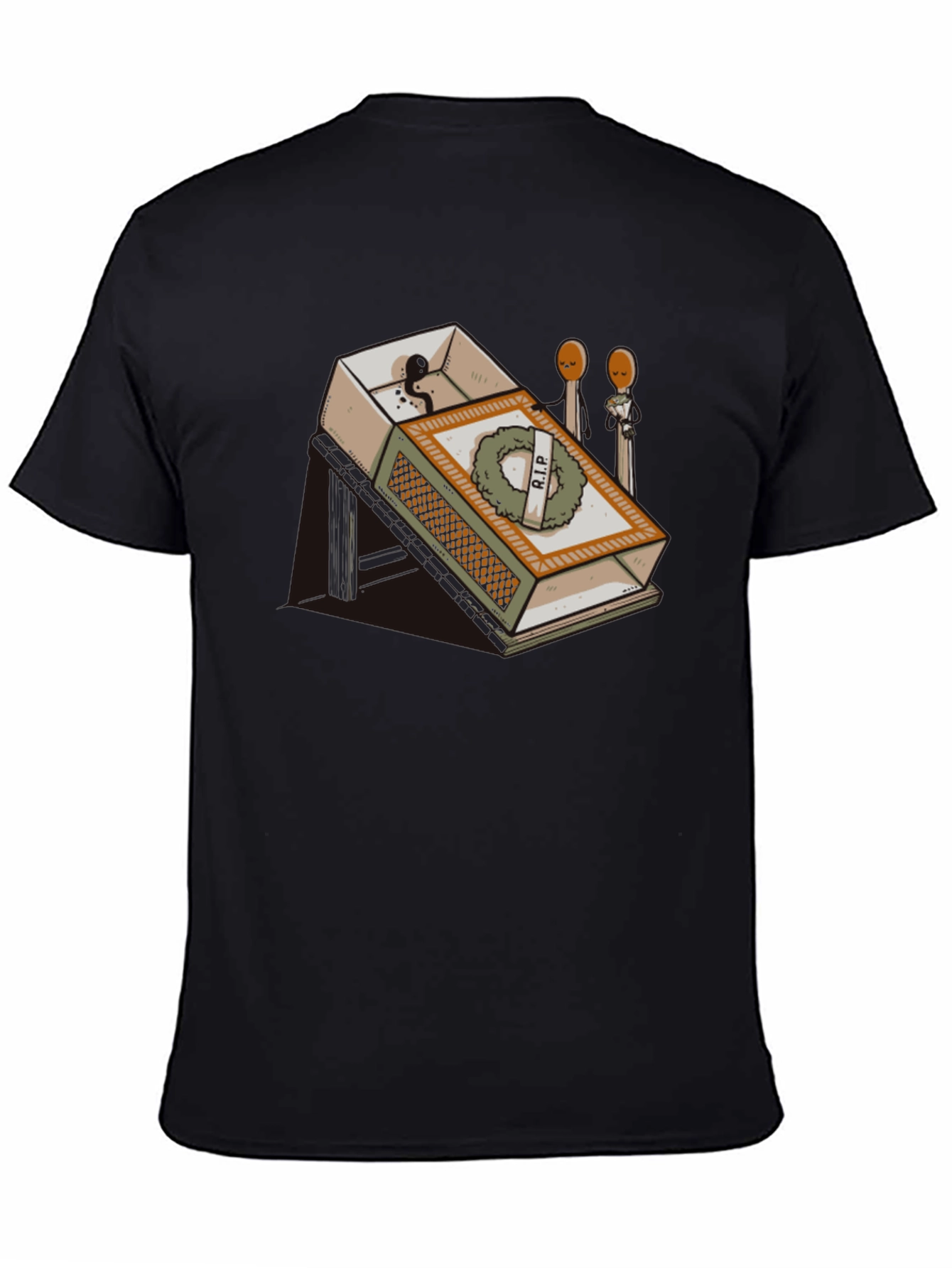 RIP Matchbox Graphic Tee - Humorous Design