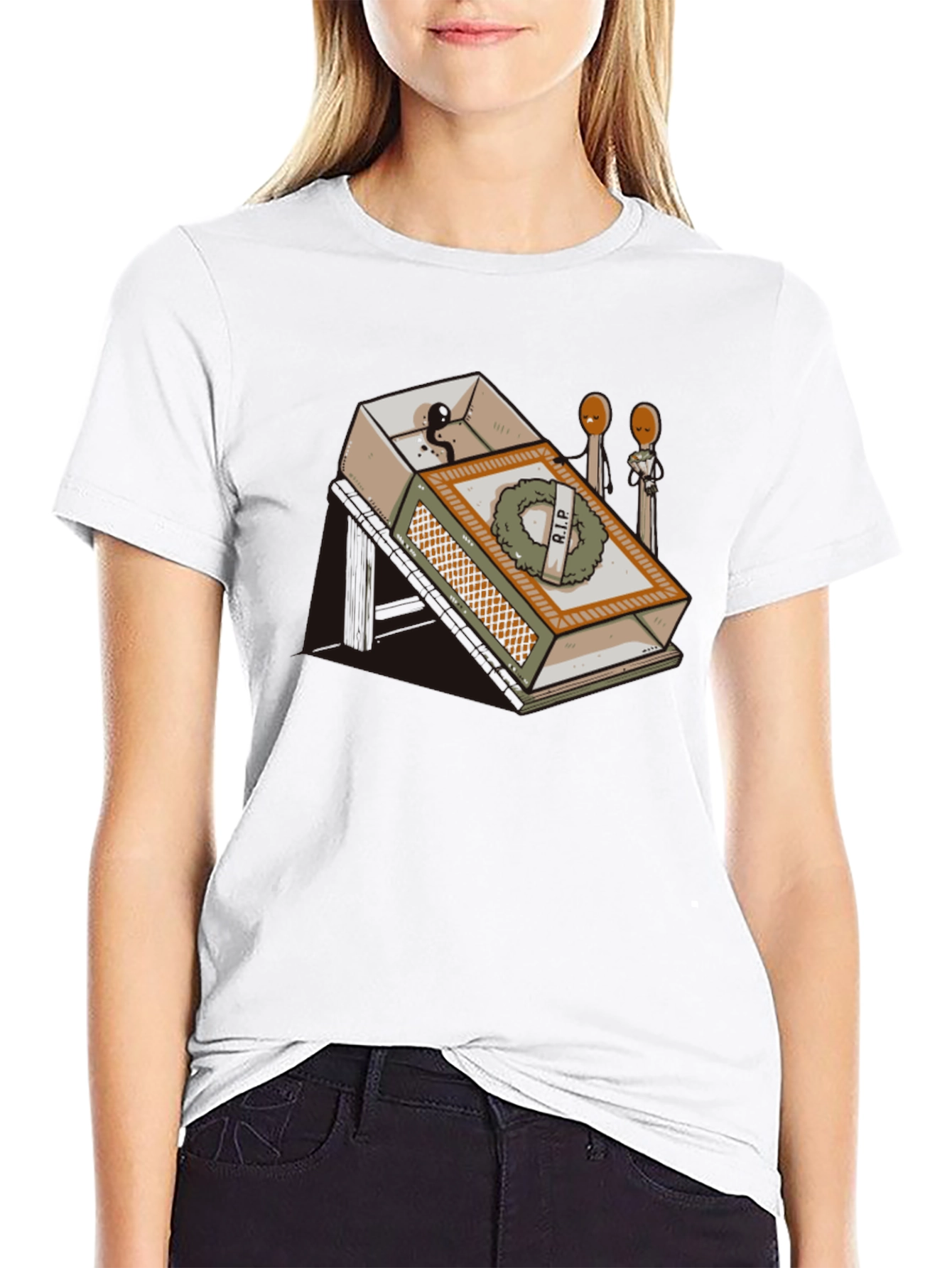 RIP Matchbox Graphic Tee - Humorous Design