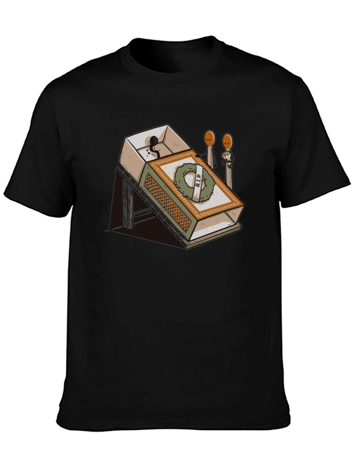 RIP Matchbox Graphic Tee - Humorous Design