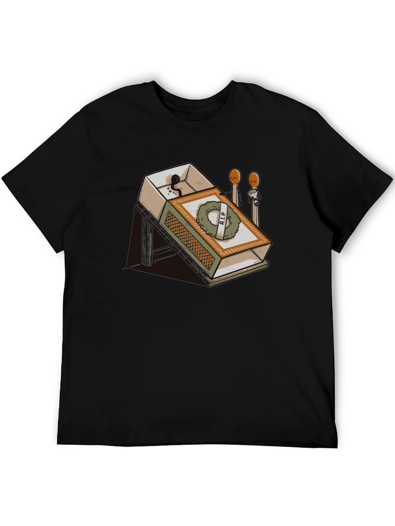 RIP Matchbox Graphic Tee - Humorous Design