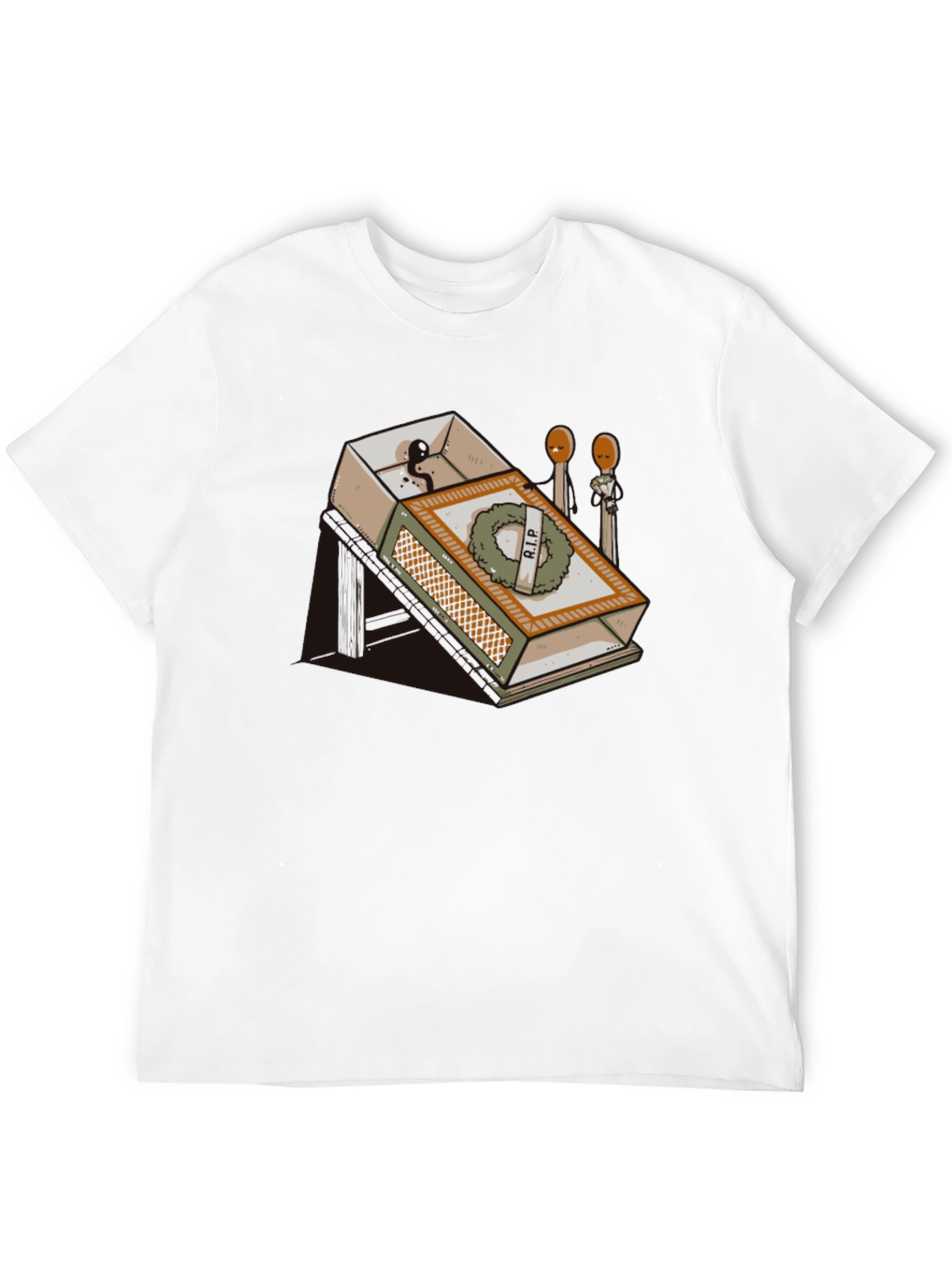 RIP Matchbox Graphic Tee - Humorous Design