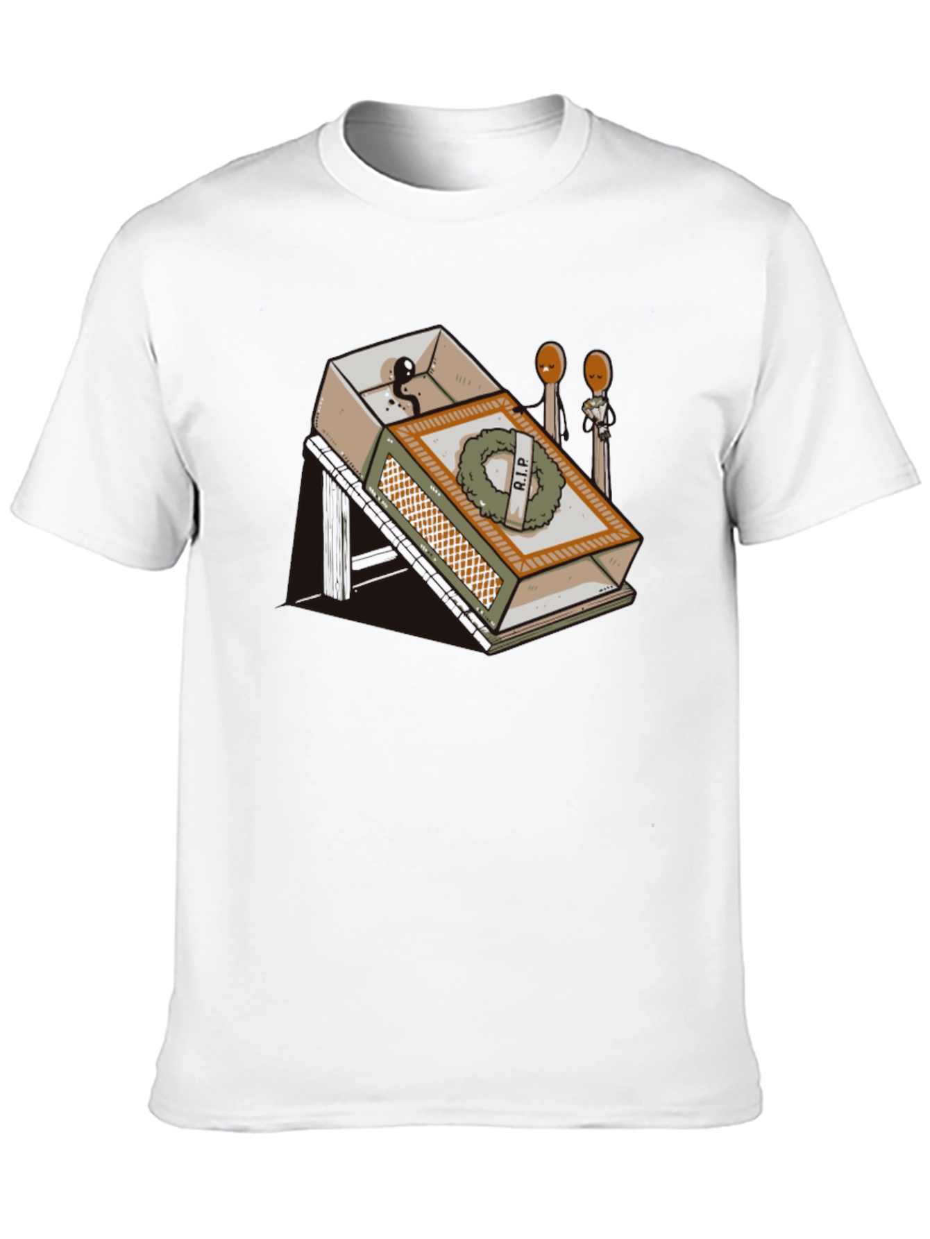 RIP Matchbox Graphic Tee - Humorous Design