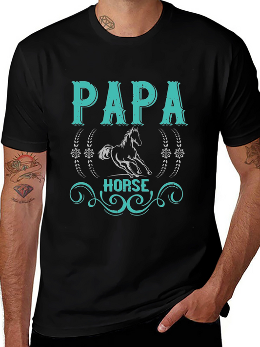 Papa Horse Graphic T-Shirt