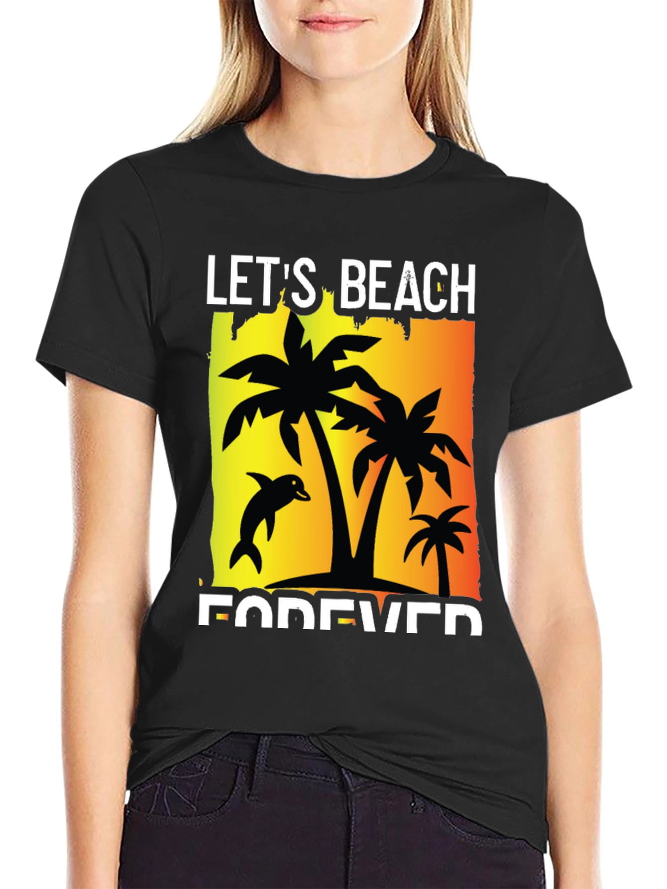 Lets Beach Forever Graphic T-Shirt