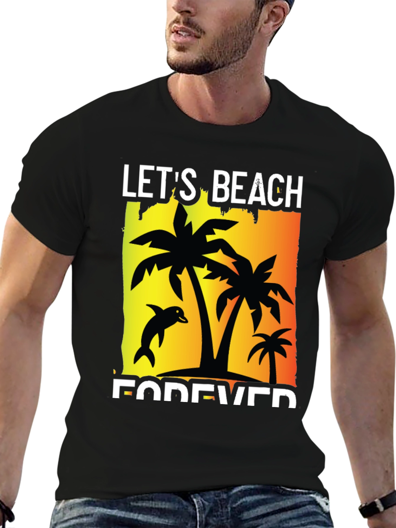 Lets Beach Forever Graphic T-Shirt