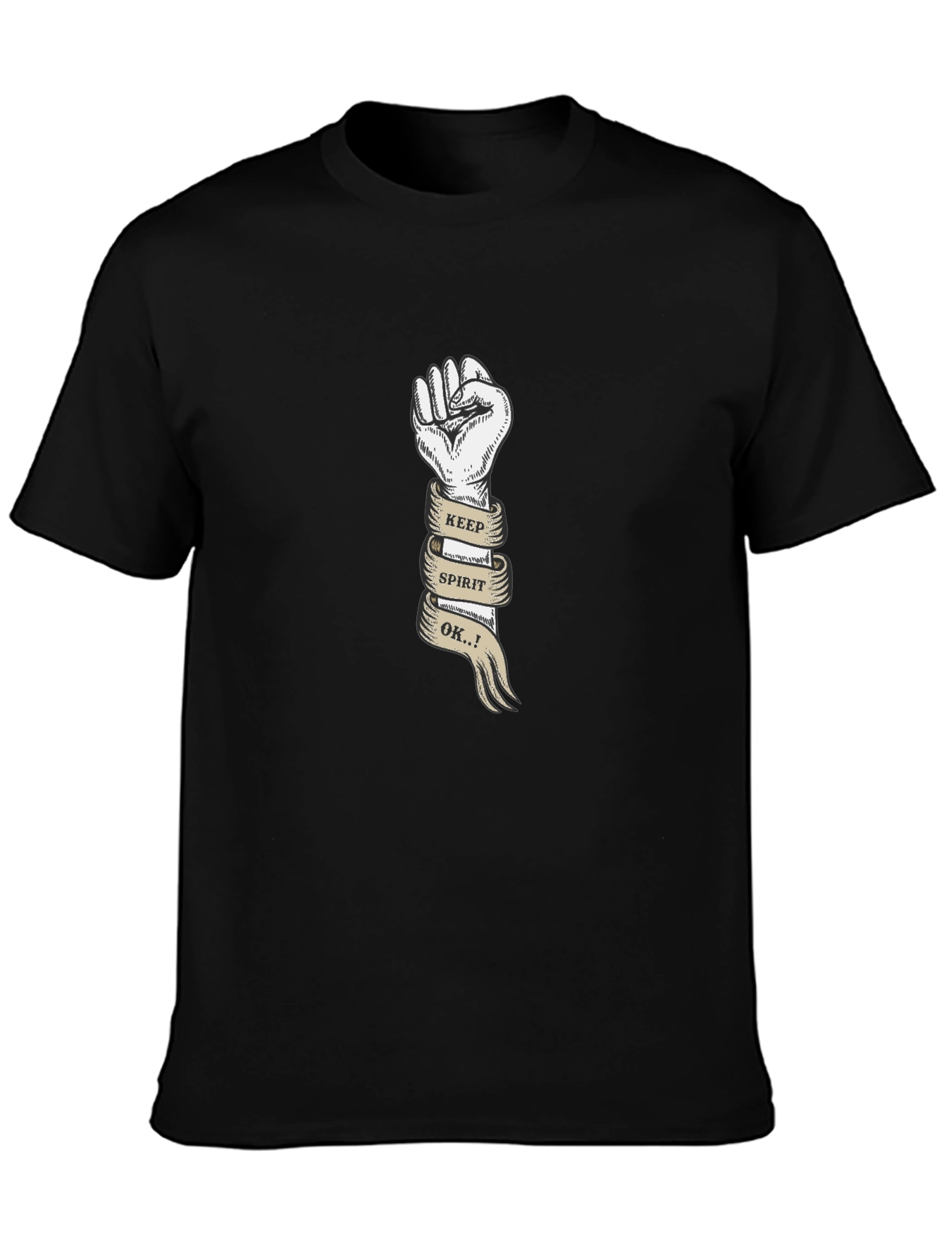 Keep Spirit OK Tee - Empowering Graphic T-Shirt