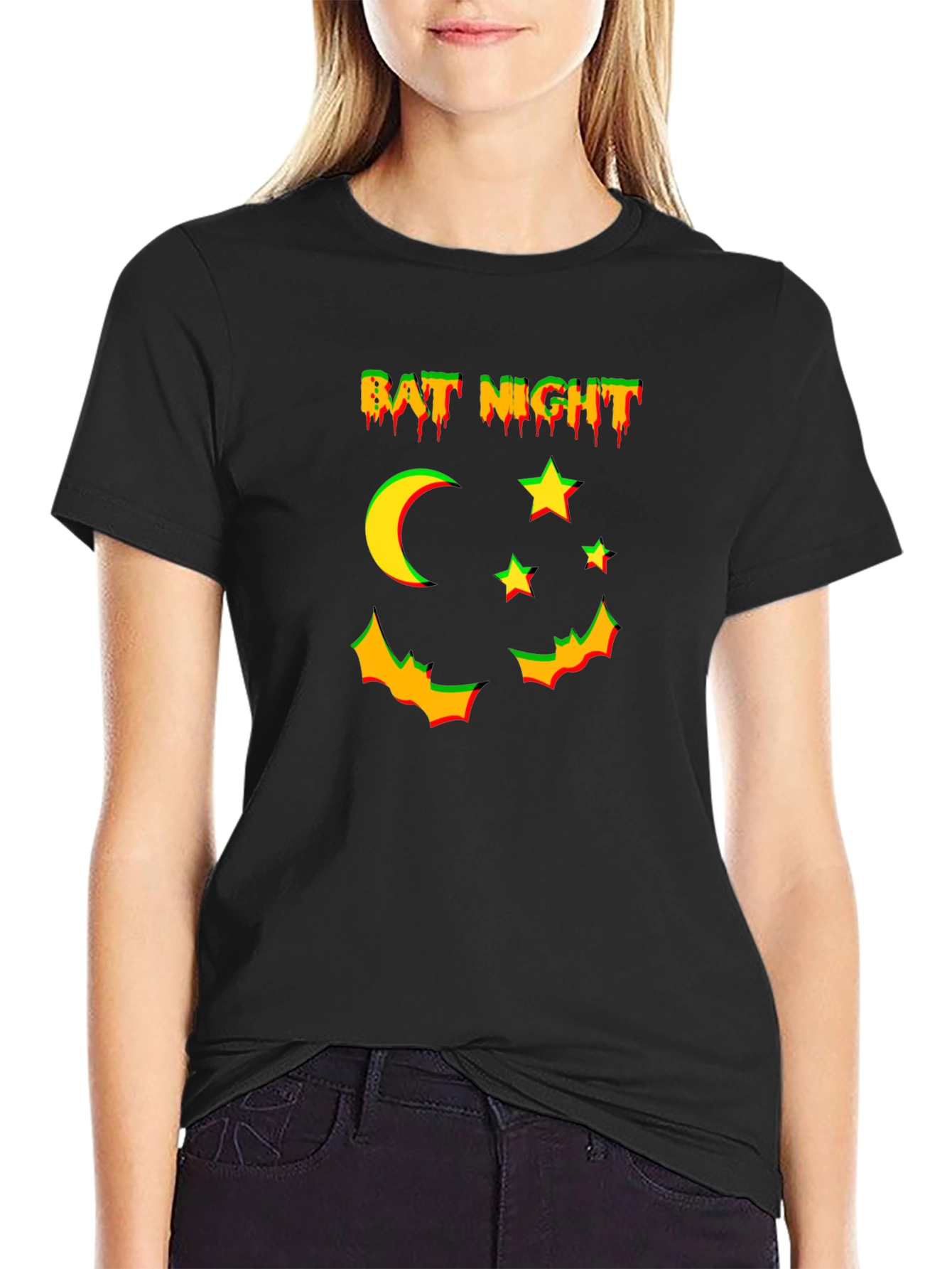 Bat Night Graphic T-Shirt