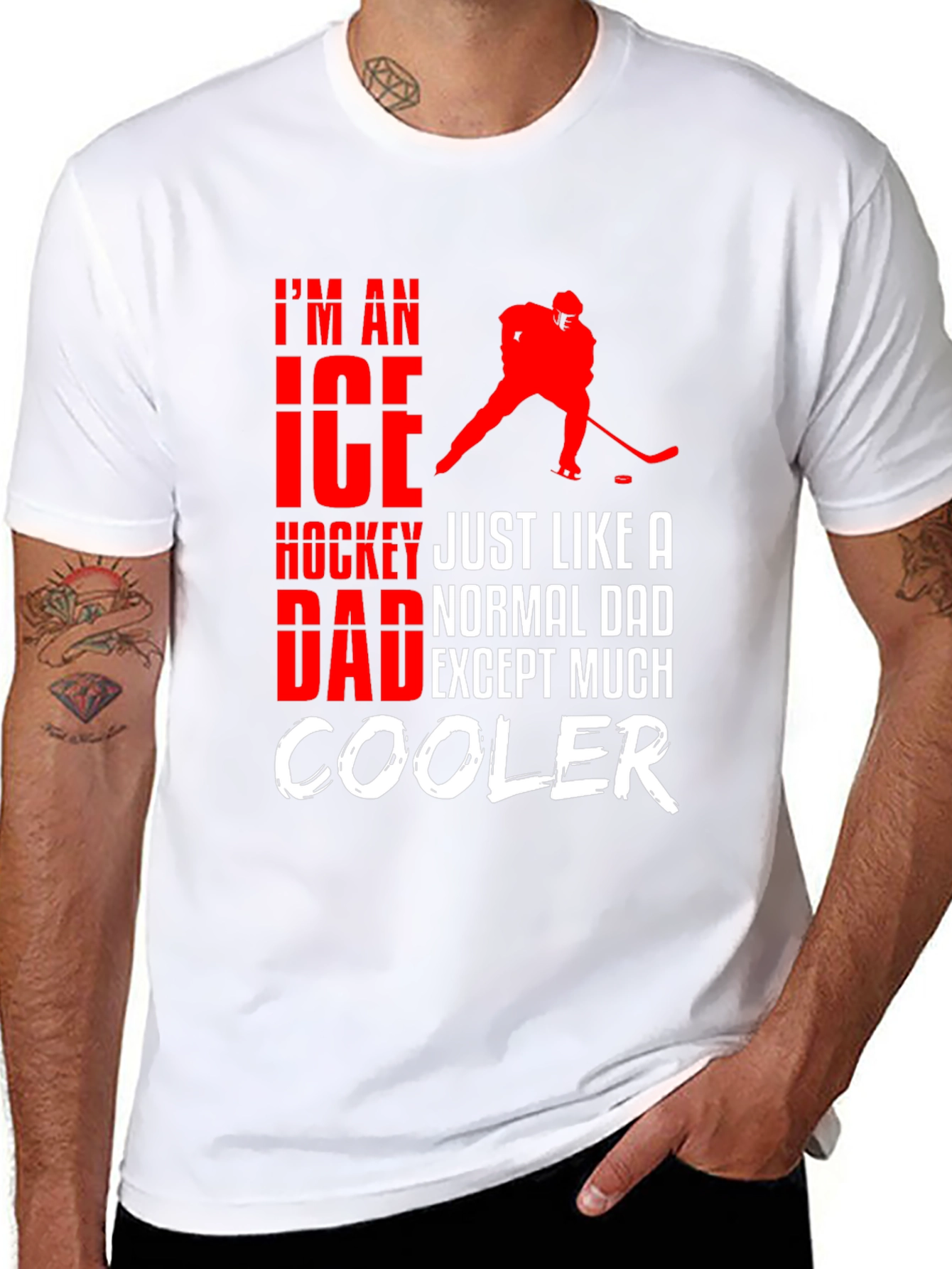 Ice Hockey Dad T-Shirt - Cool Dad Edition!