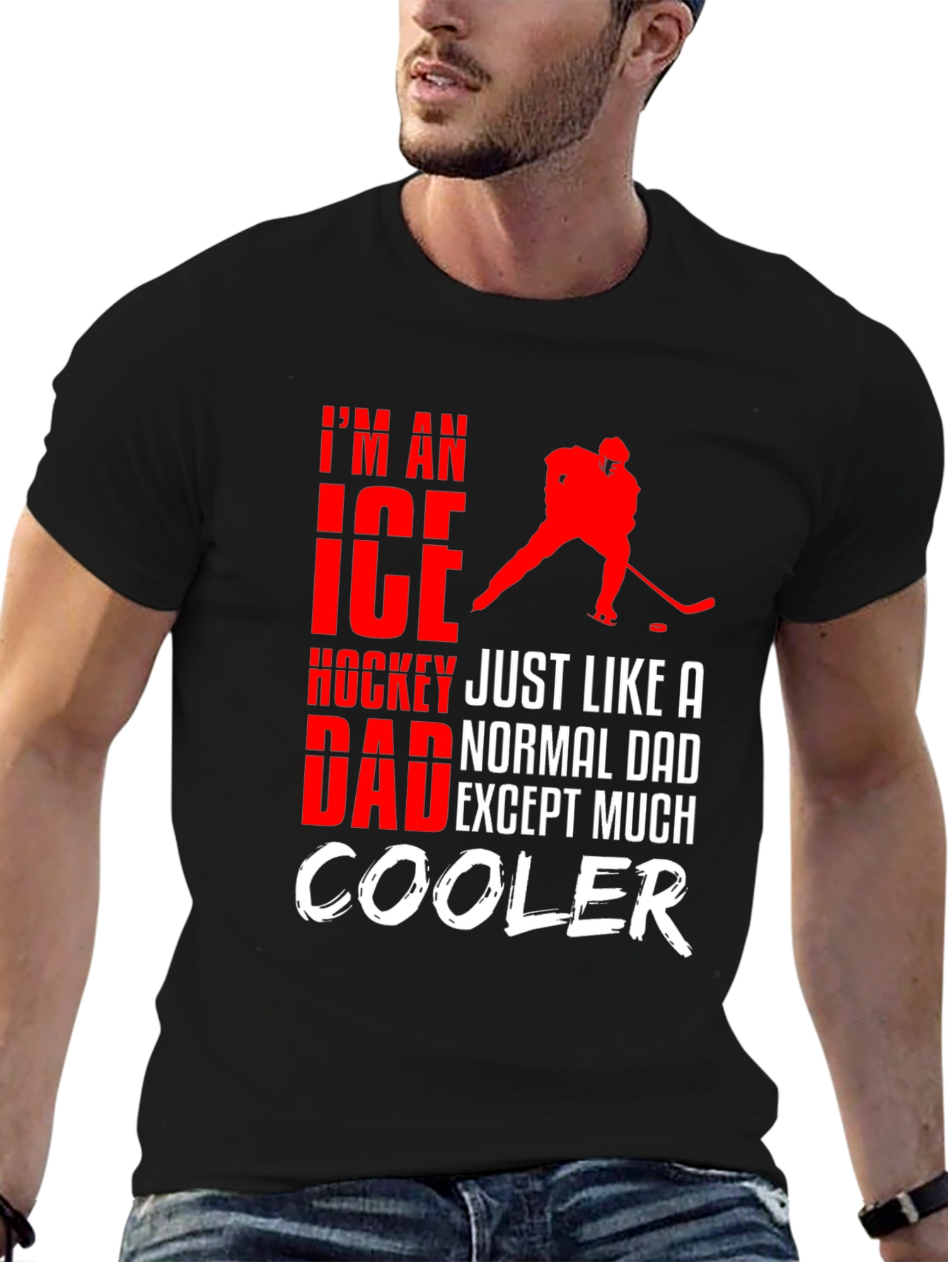 Ice Hockey Dad T-Shirt - Cool Dad Edition!