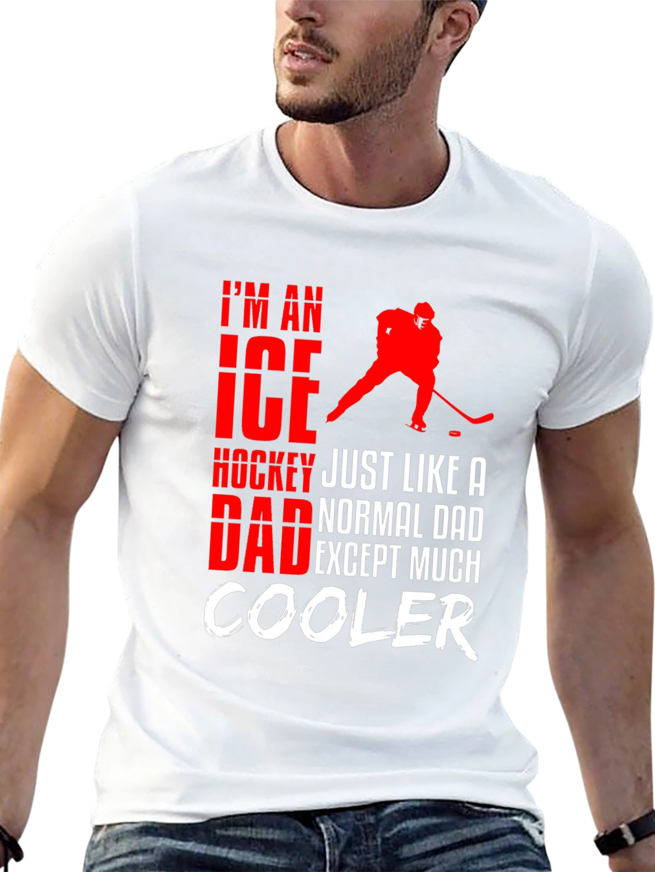 Ice Hockey Dad T-Shirt - Cool Dad Edition!