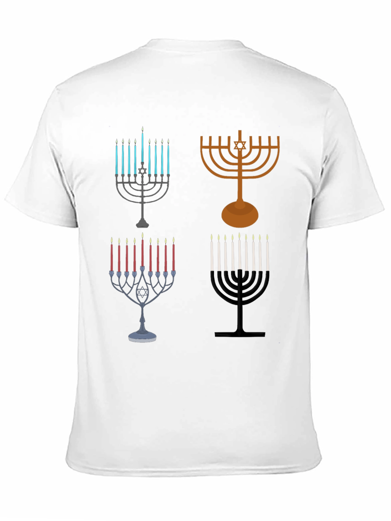 Hanukkah Menorah Graphic Tee