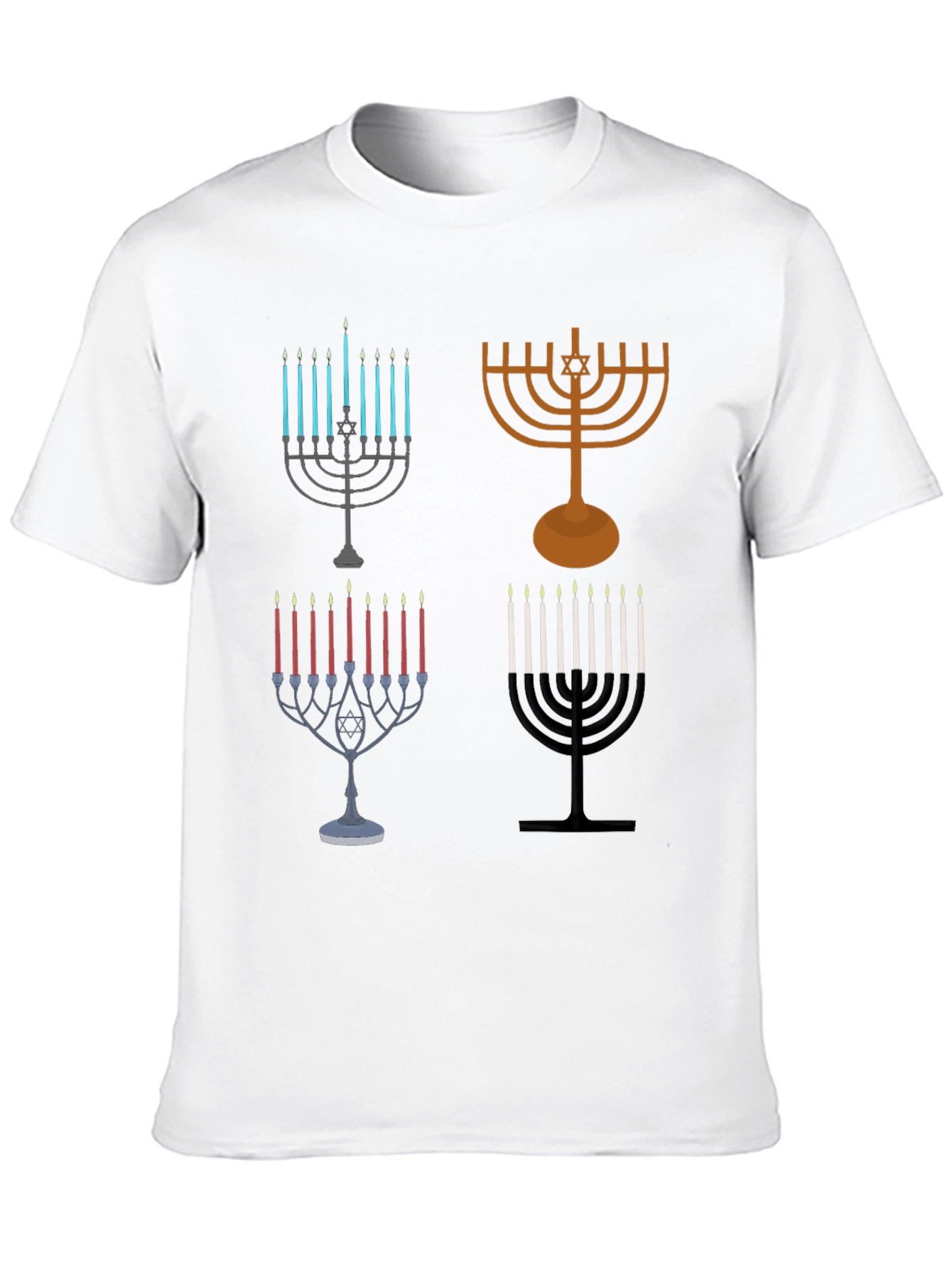 Hanukkah Menorah Graphic Tee