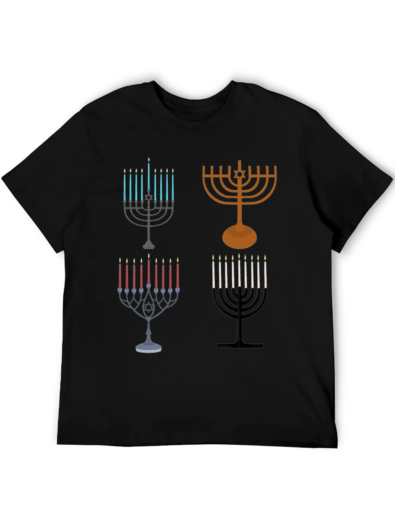 Hanukkah Menorah Graphic Tee